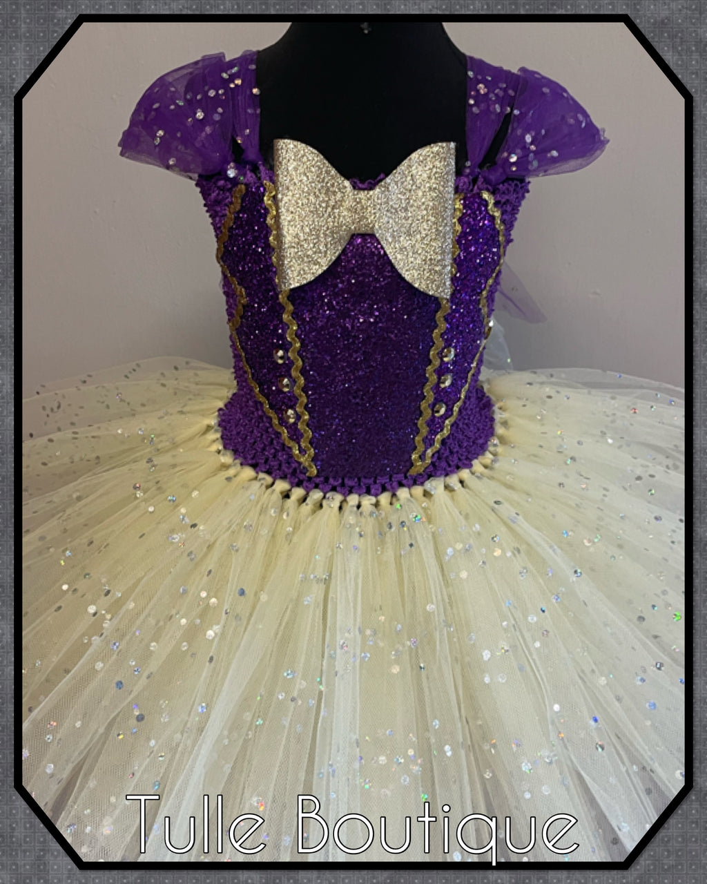 Girls toddlers Willie Wonka tutu dress, ballgown, Charlie and the chocolate factory fancy dress costume