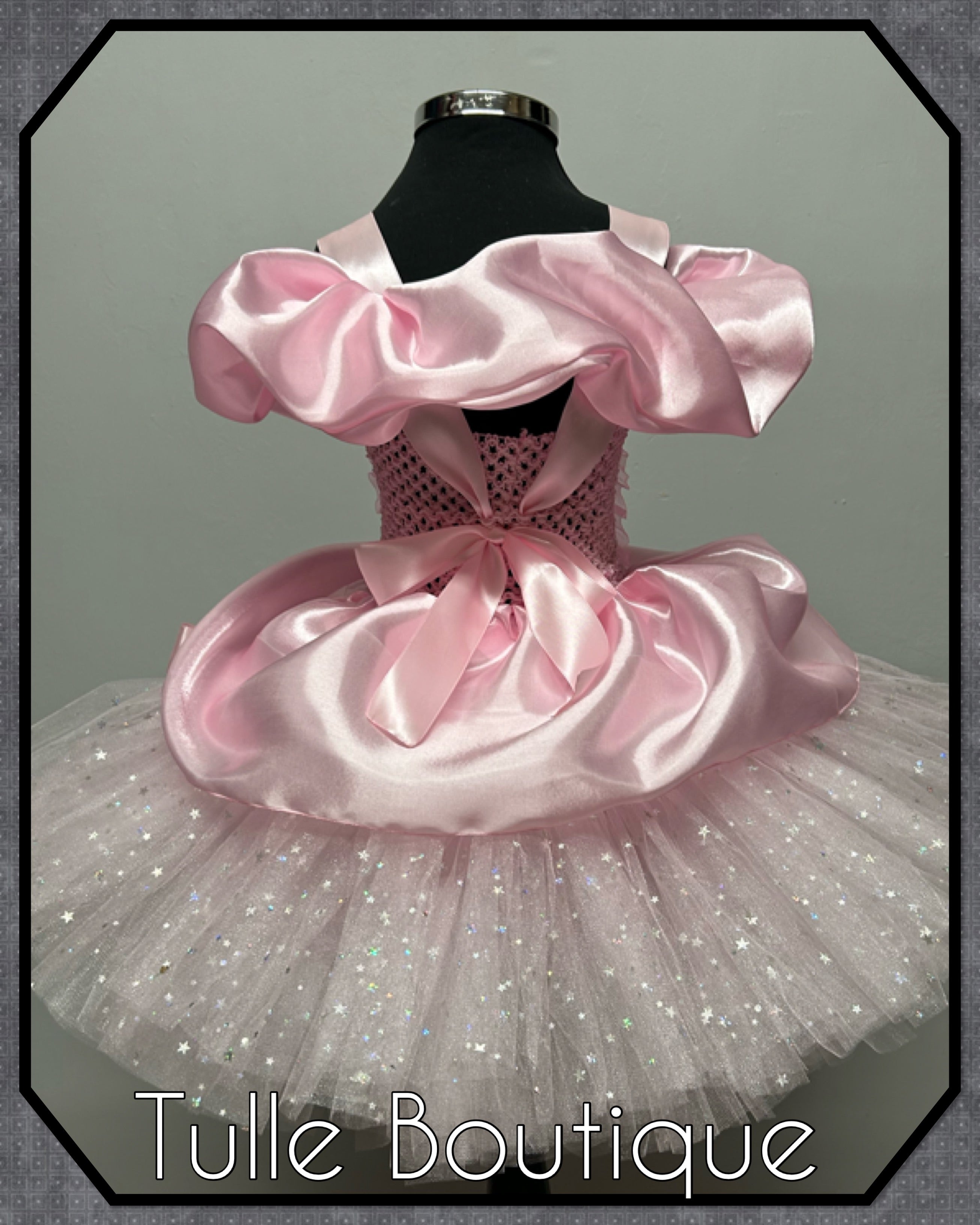 Girls toddlers Princess Aurora pink tutu dress, sleeping beauty ballgown, fancy dress costume