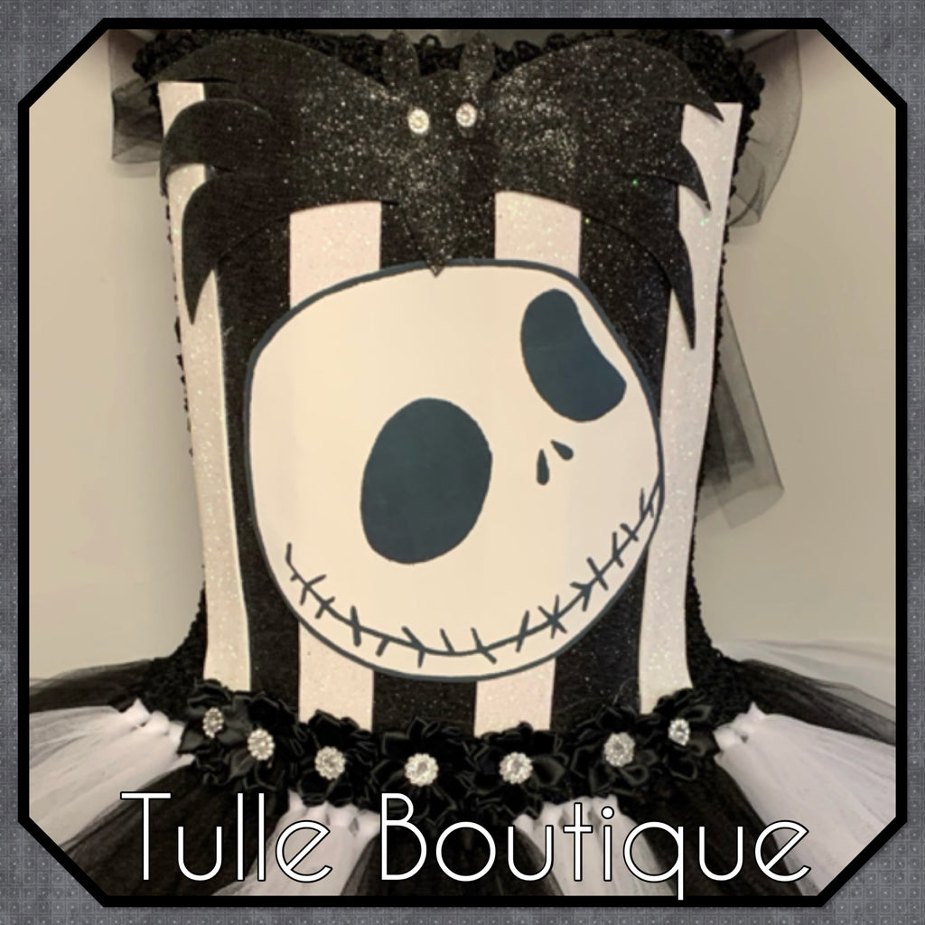 Girls toddlers Halloween Jack Skellington skull tutu dress, ballgown, fancy dress costume