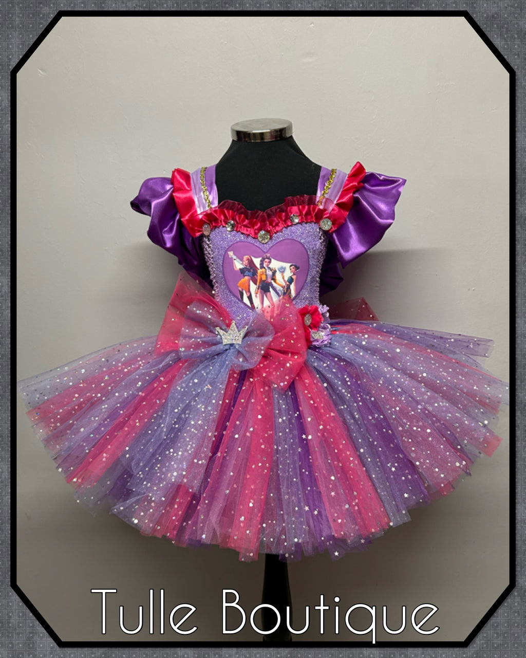 Girls toddlers Princess tutu dress, ballgown, Kpop Demon Hunters fancy dress costume