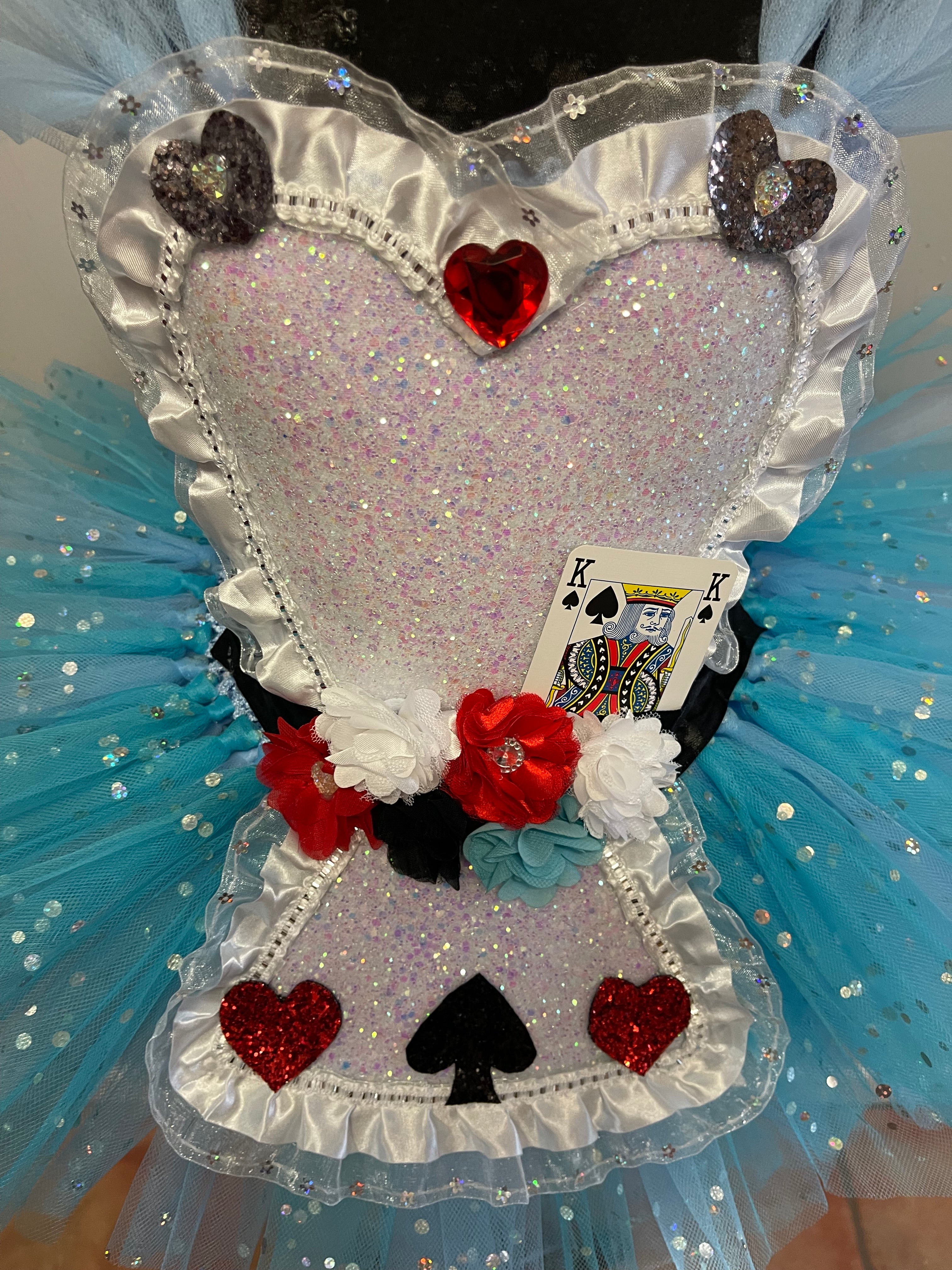 Girls toddlers Alice tutu dress, ballgown, Alice in wonderland fancy dress costume