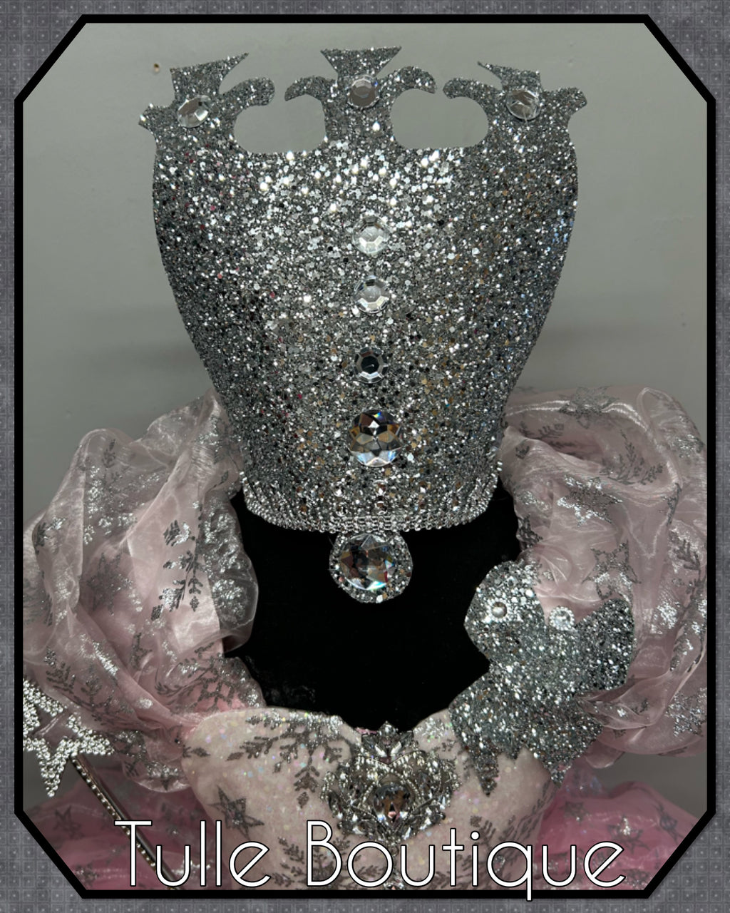 Girls toddlers wizard of Oz Glinda the good witch tutu dress,ballgown, fancy dress costume