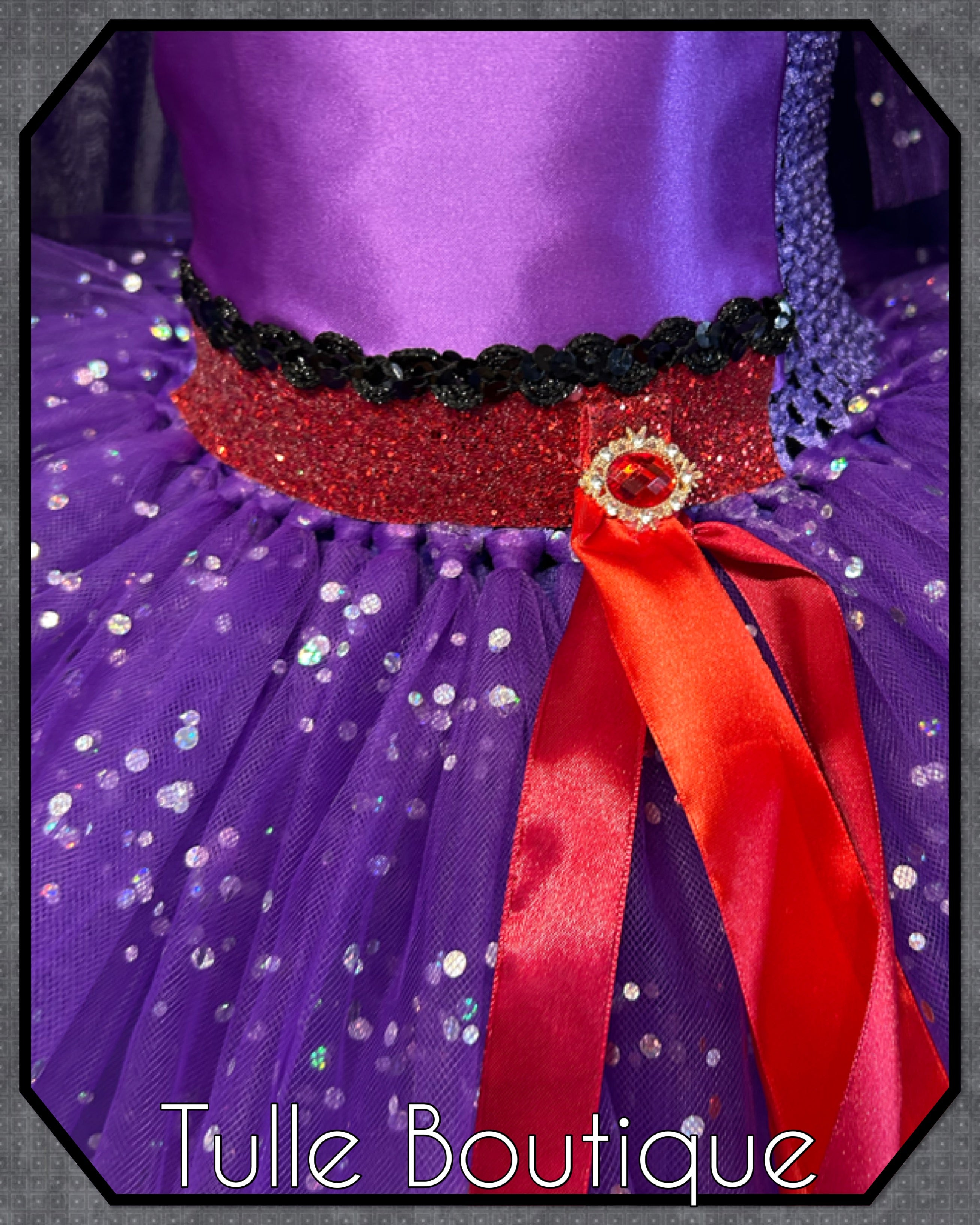 Girls toddlers Evil Queen tutu dress, ballgown, fancy dress costume