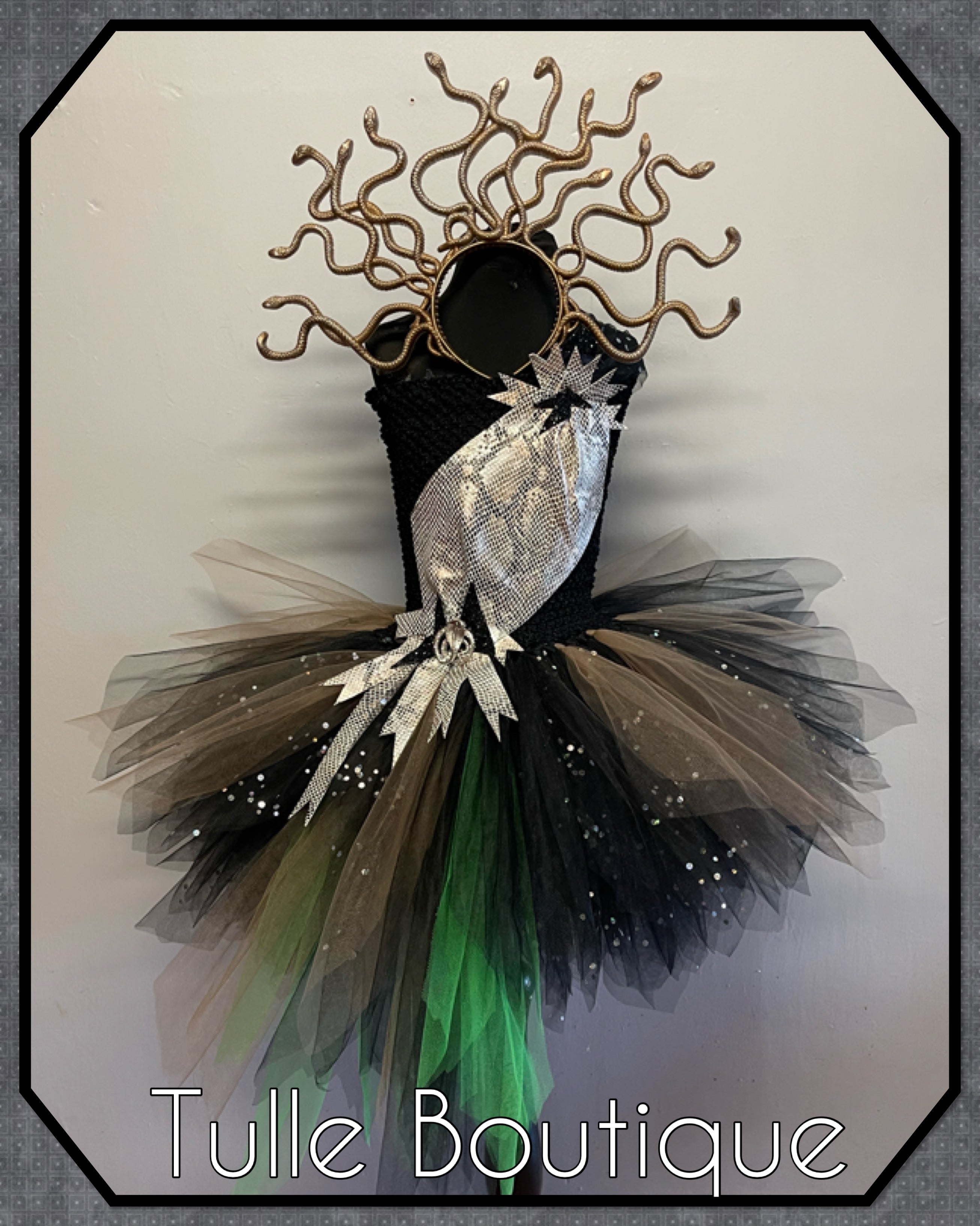 Girls toddlers Medusa Halloween fancy dress costume