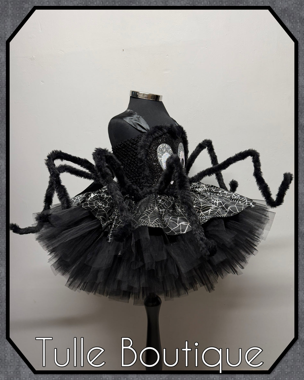 Girls toddlers Sparkly glitter Spider Halloween tutu dress, ballgown, Spider fancy dress costume