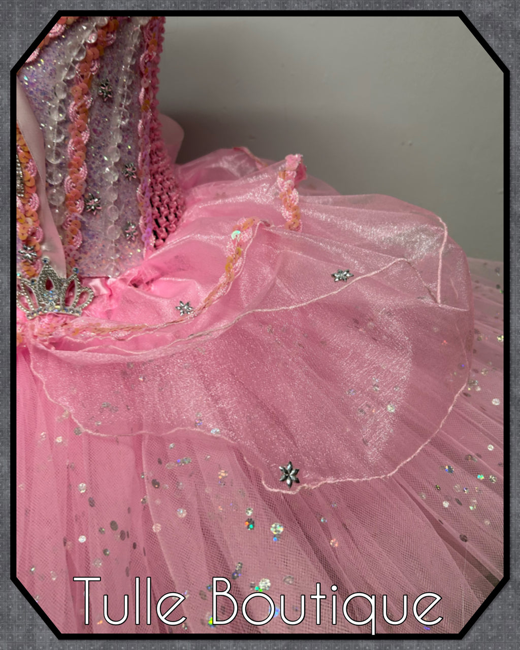 Girls toddlers Glinda Wicked Princess pink tutu dress, birthday ballgown, Good witch fancy dress costume