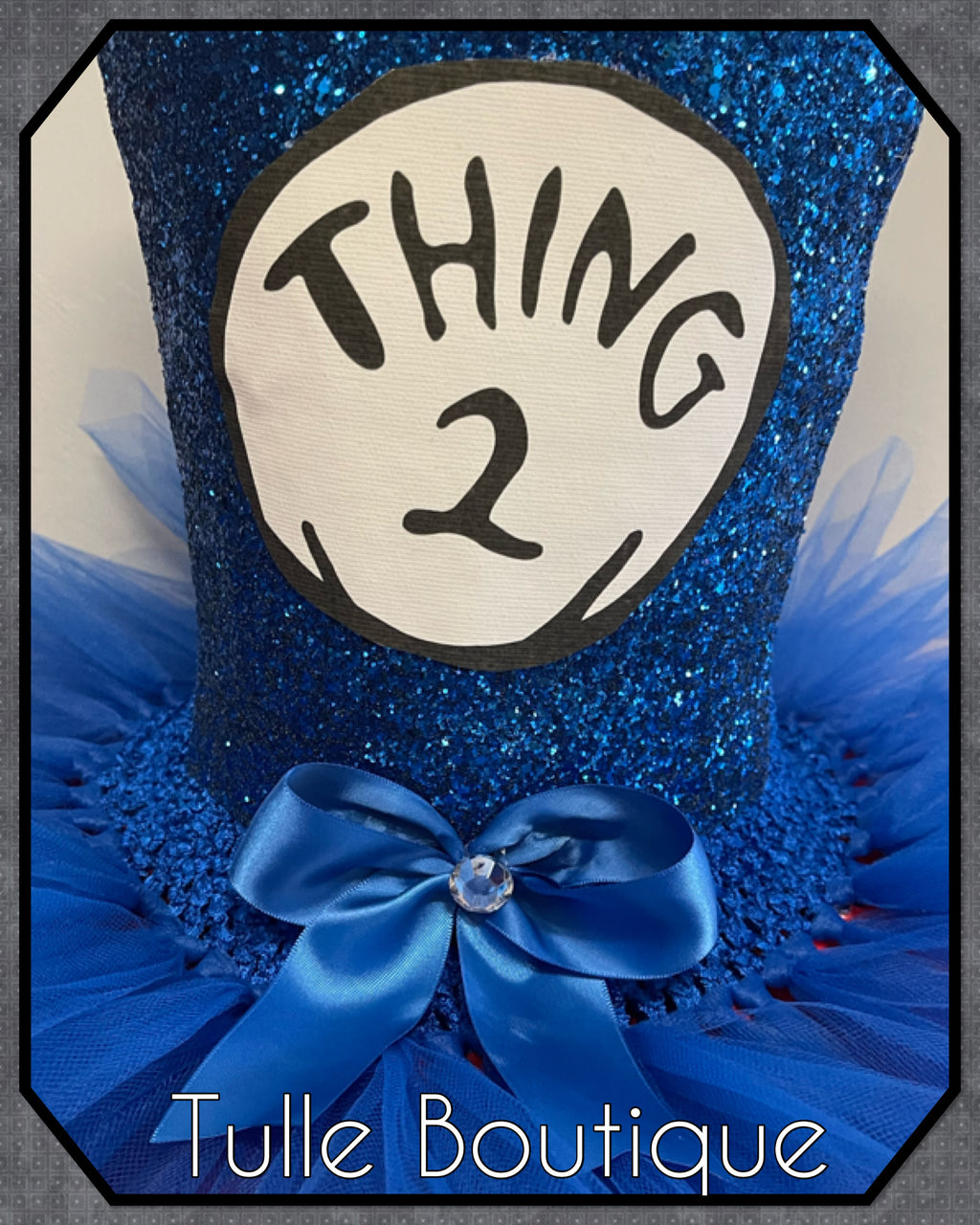 Girls toddlers Thing Two tutu dress, ballgown, fancy dress costume