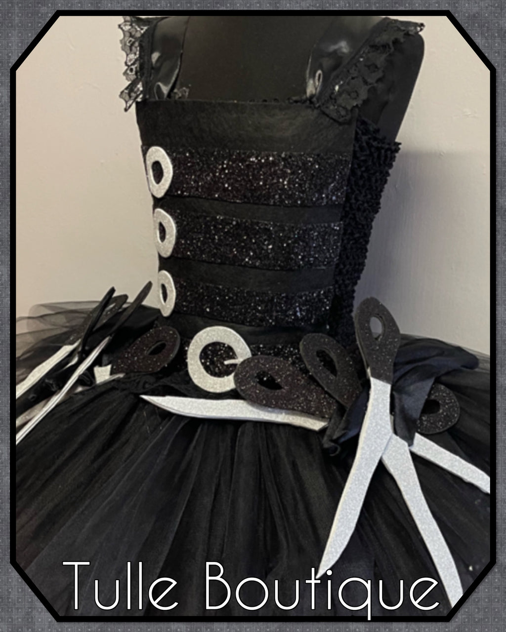 Girls toddlers Edward Scissorhands tutu dress, ballgown, fancy dress costume