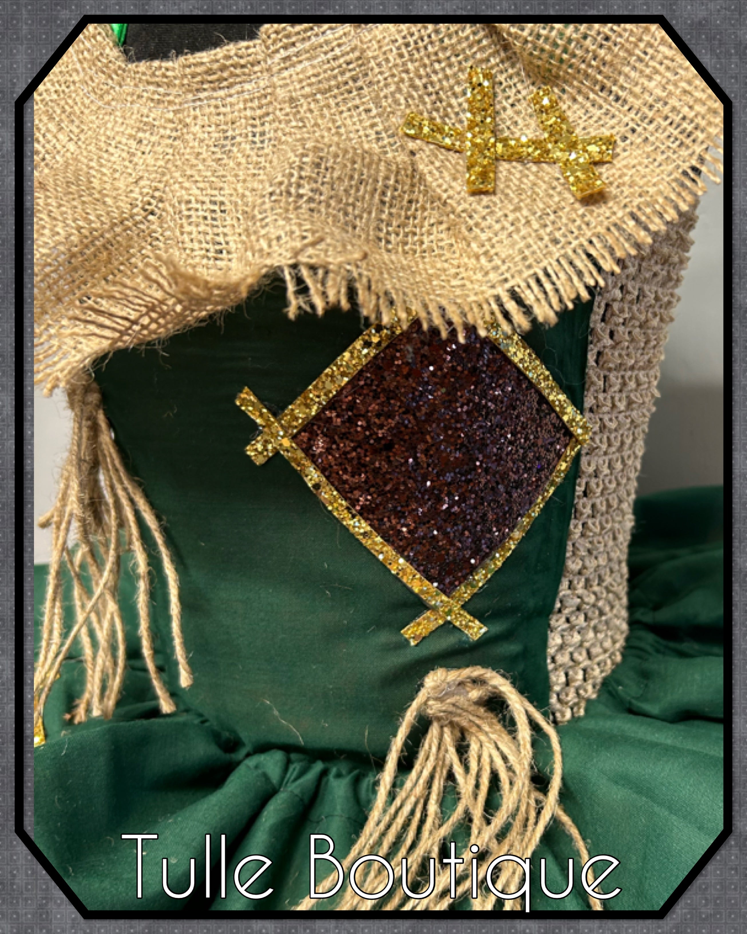 Girls toddlers Scarecrow tutu dress, ballgown, fancy dress costume