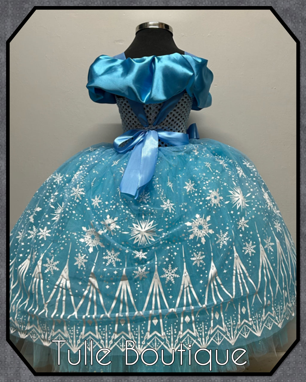 Girls toddlers Princess Elsa frozen tutu dress, ballgown, fancy dress costume full length