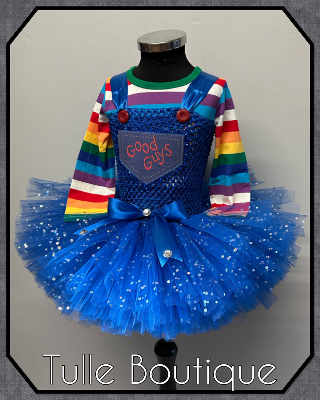 Girls toddlers Childs Play Chucky tutu dress, book day fancy dress costume