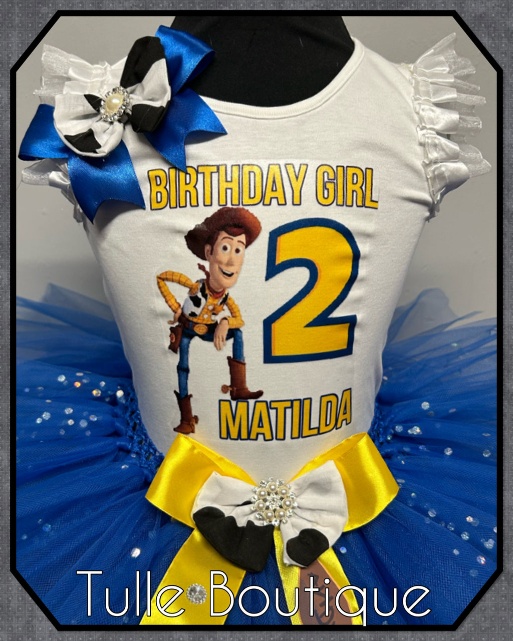 Girls toddlers Toy Story birthday tutu outfit fancy dress costume