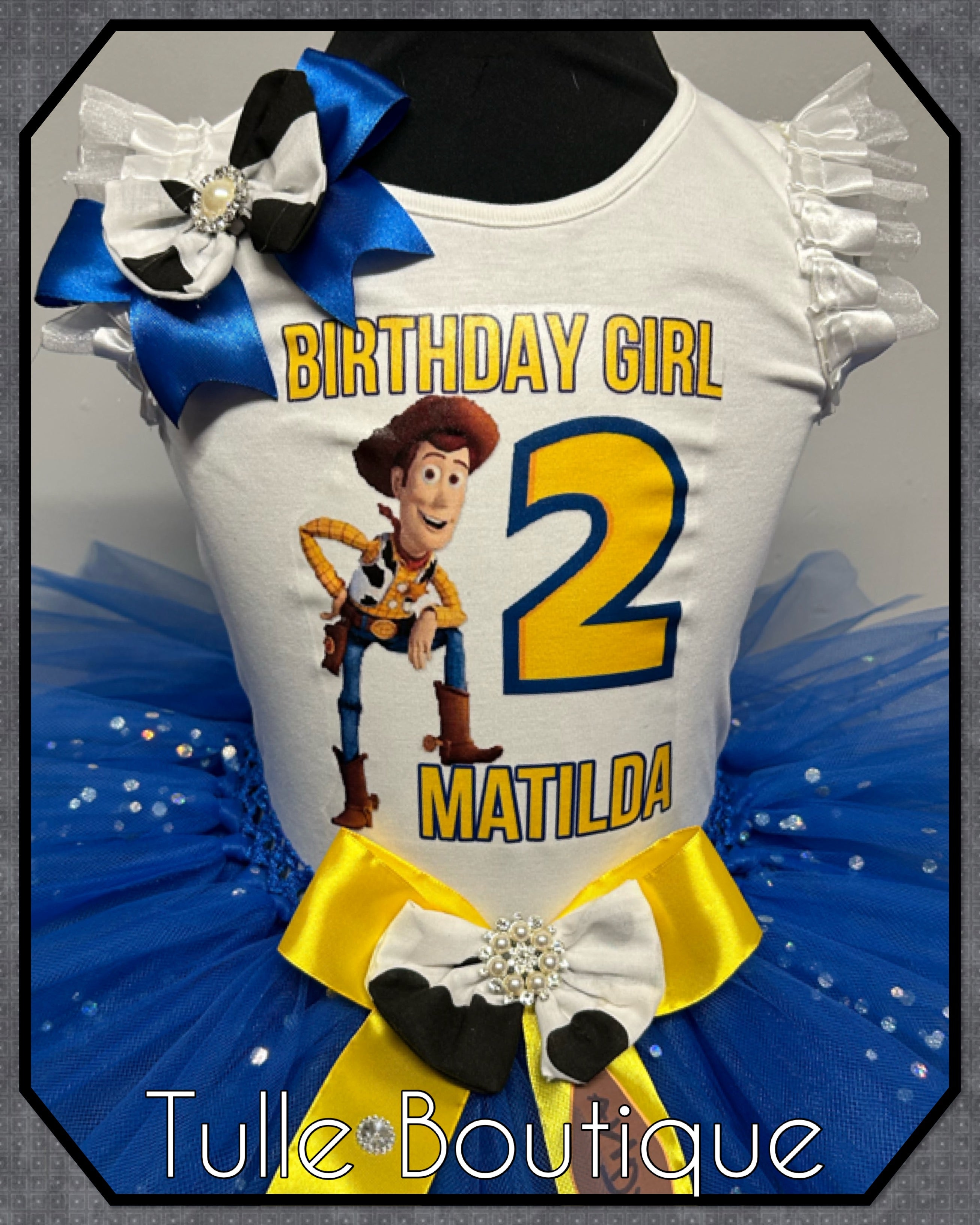 Girls toddlers Toy Story birthday tutu outfit fancy dress costume
