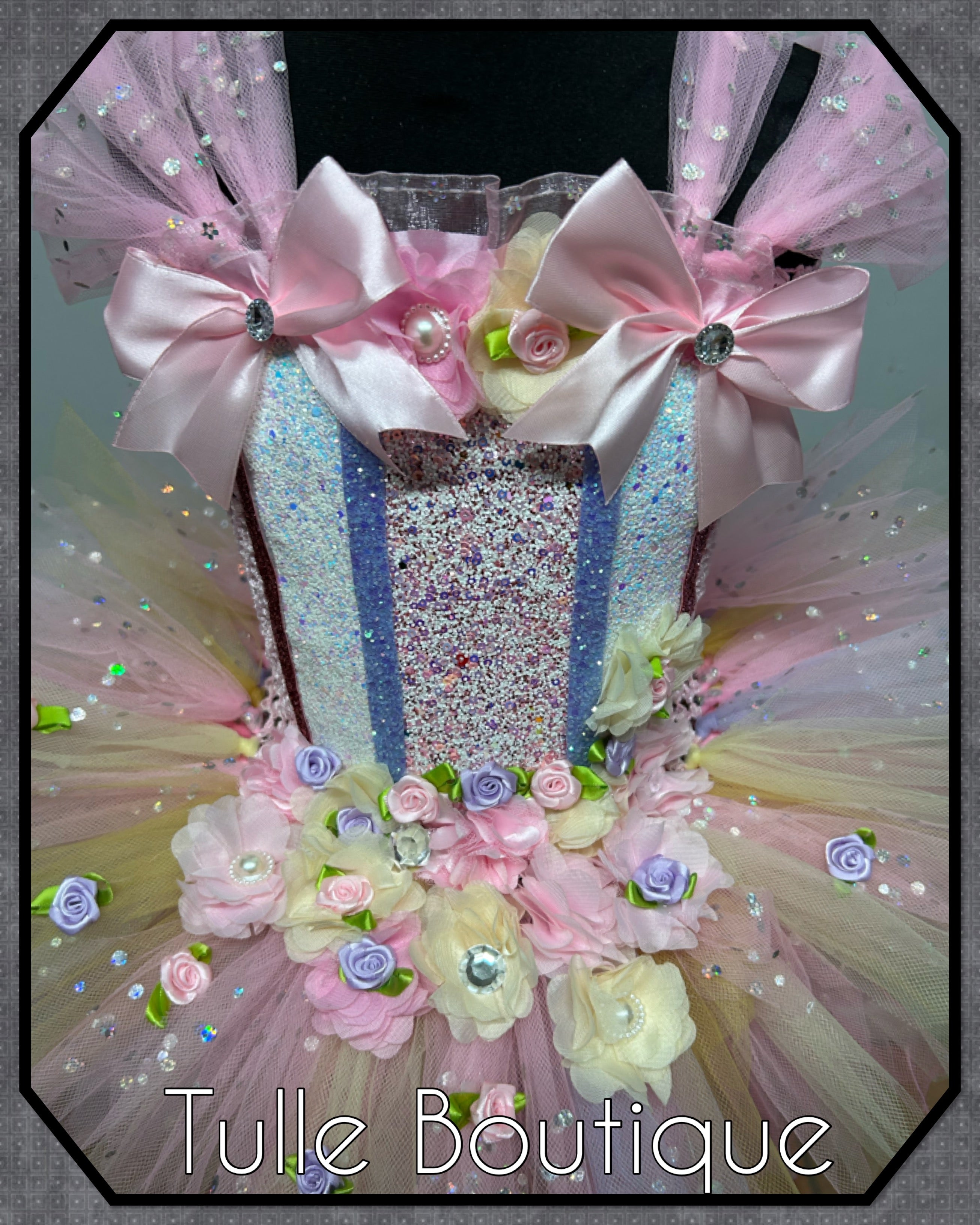 Girls toddlers Lila fairy tutu dress pinks and nude, ballgown, fancy dress costume