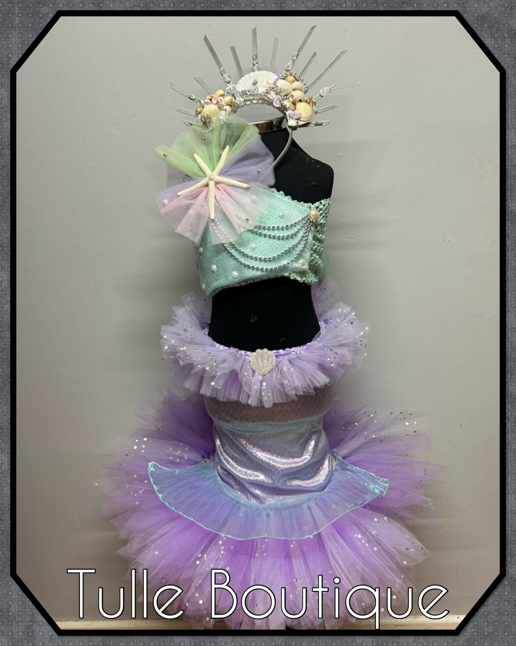 Girls toddlers Mermaid fishtail tutu dress, ballgown, fancy dress costume