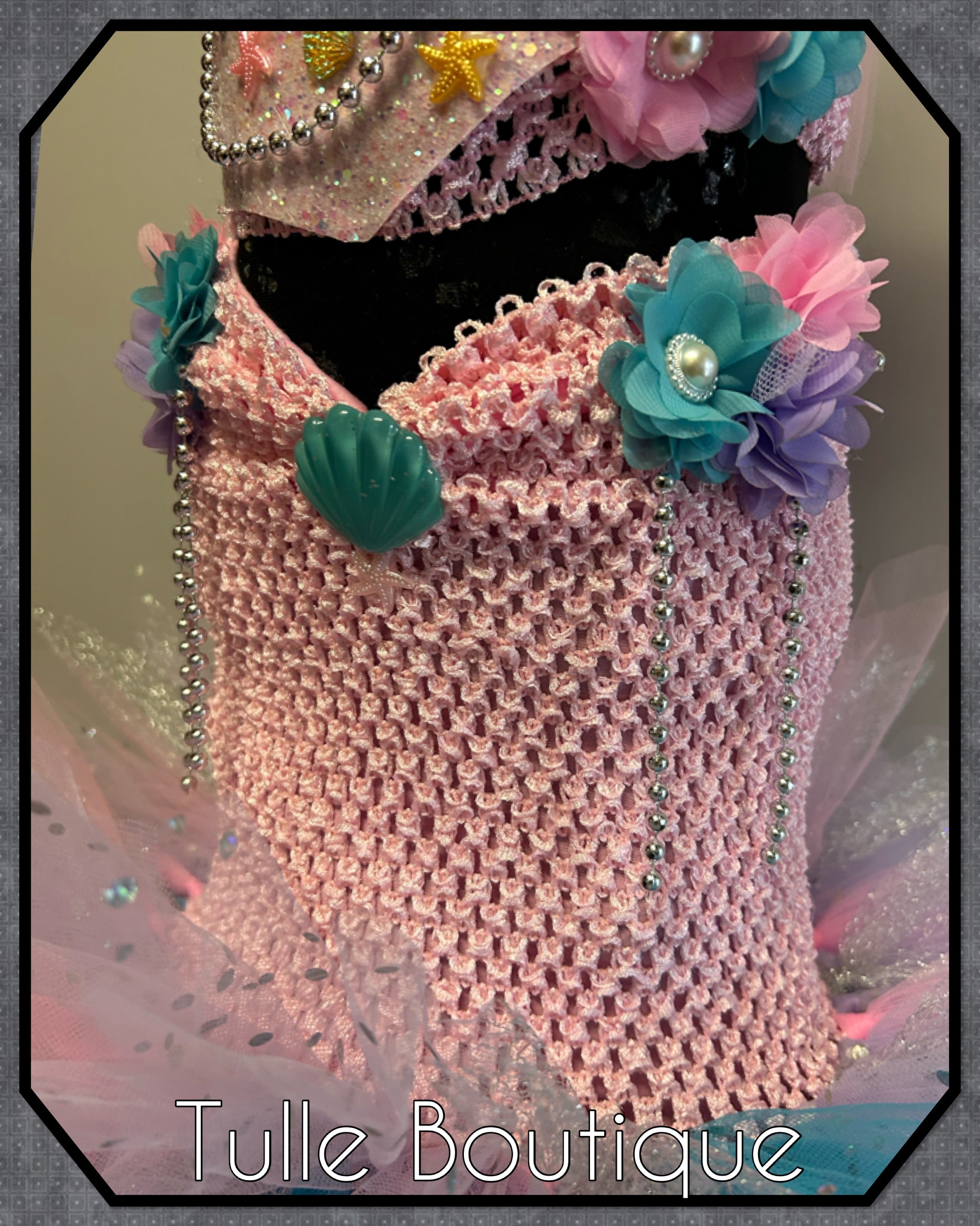Girls toddlers Mermaid fishtail tutu dress, ballgown, fancy dress costume