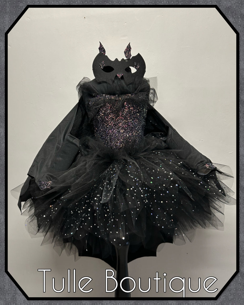 Girls toddlers sparkly Bat tutu birthday party dress,ballgown, fancy dress costume