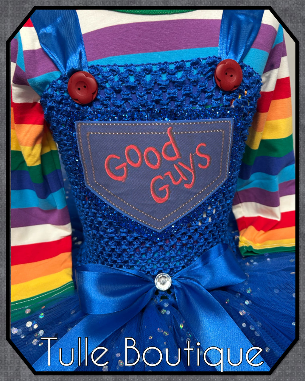 Girls toddlers Childs Play Chucky tutu dress, book day fancy dress costume