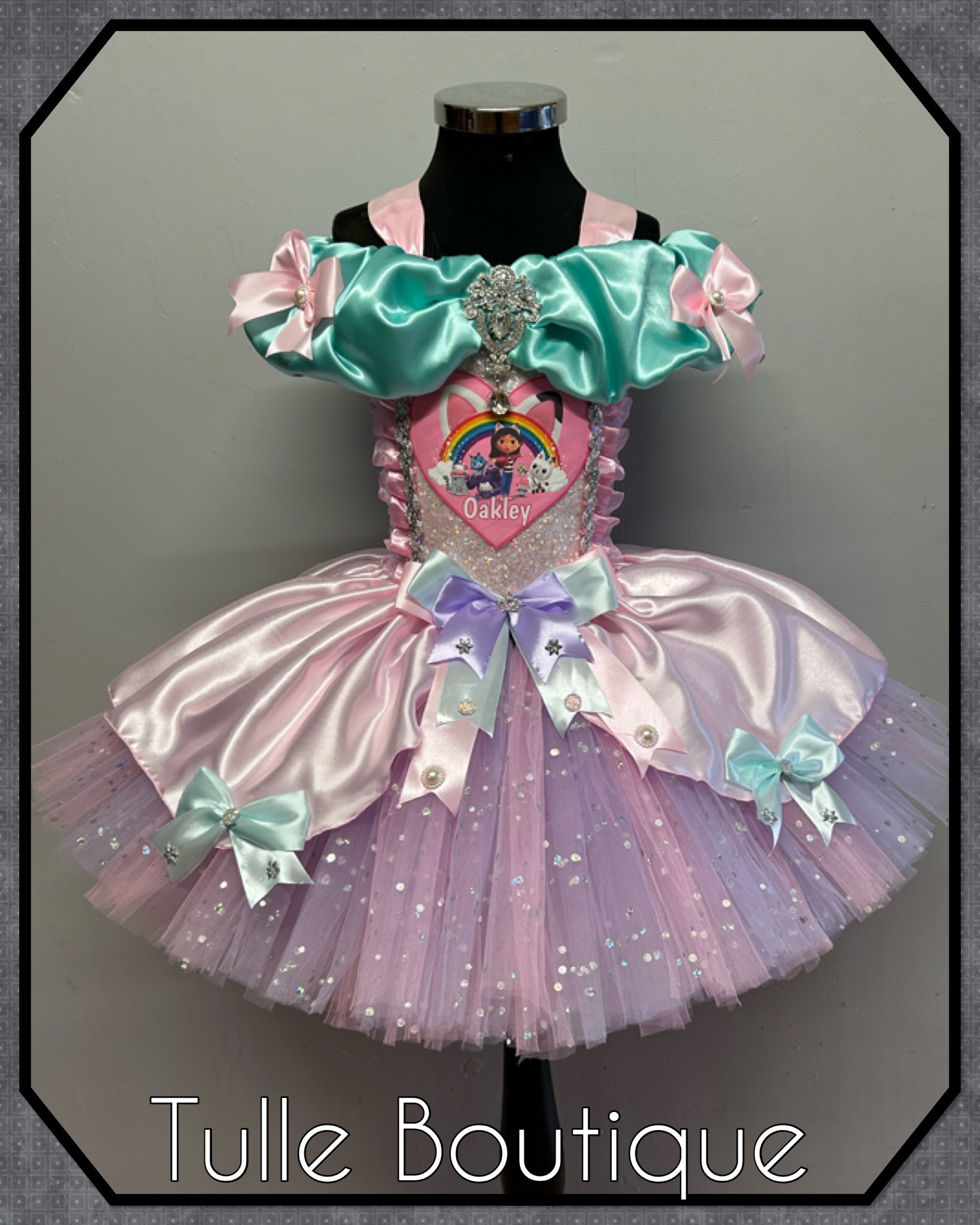 Girls toddlers Gabby’s Doll’s House princess tutu dress,ballgown, fancy dress costume