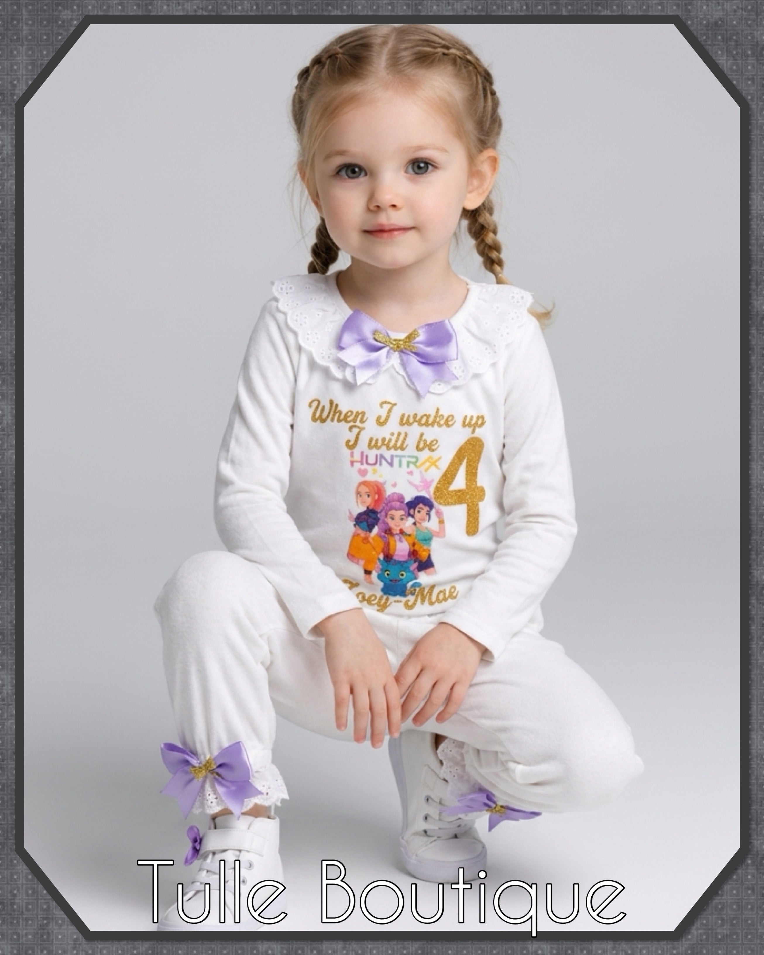 Girls toddlers Kpop demon hunters birthday personalised pjs
