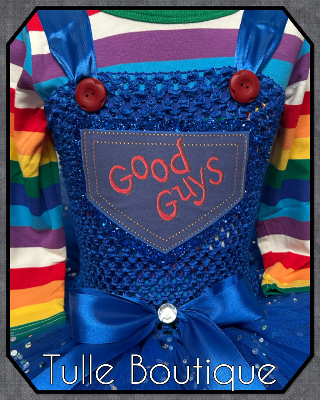 Girls toddlers Childs Play Chucky tutu dress, book day fancy dress costume