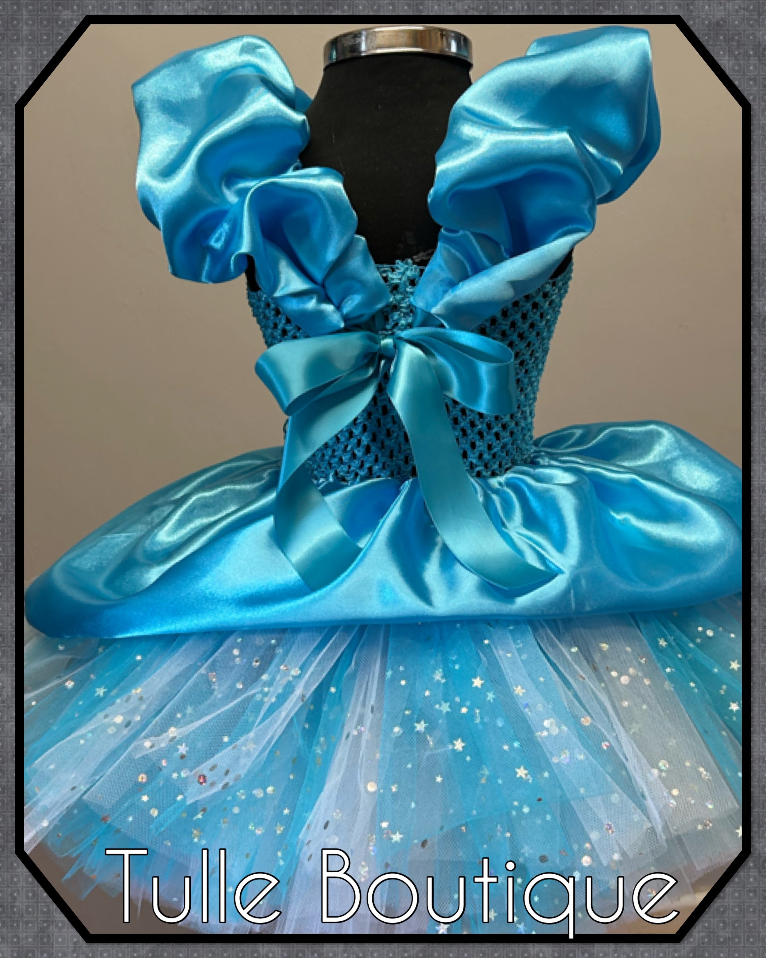 Girls toddlers Princess Elsa satin tutu dress, frozen ballgown, fancy dress costume