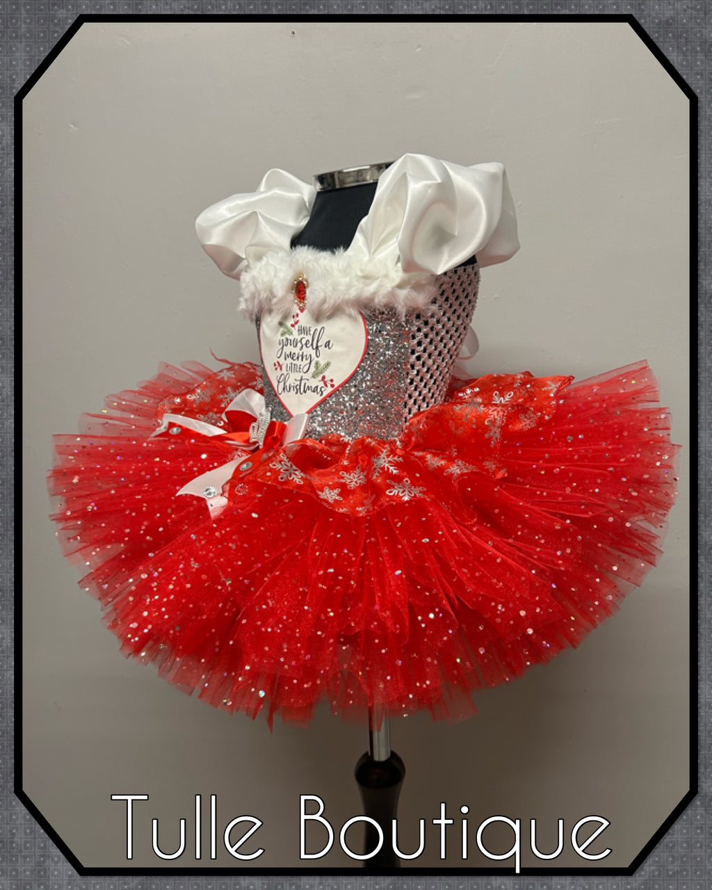 Girls toddlers Christmas Snowflake tutu dress,ballgown, fancy dress costume