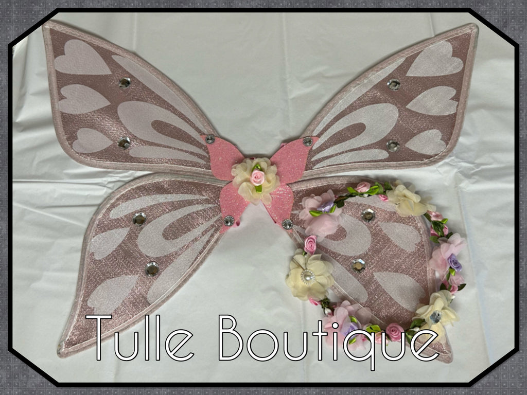 Girls toddlers Lila fairy tutu dress pinks and nude, ballgown, fancy dress costume