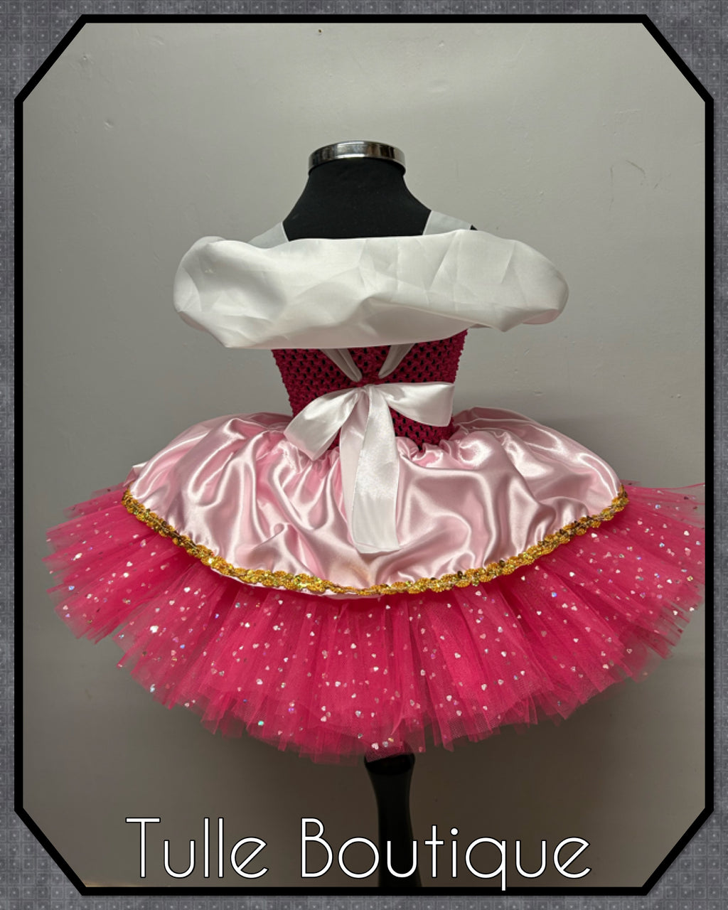 Girls toddlers Princess Aurora tutu dress, sleeping beauty ballgown, fancy dress costume