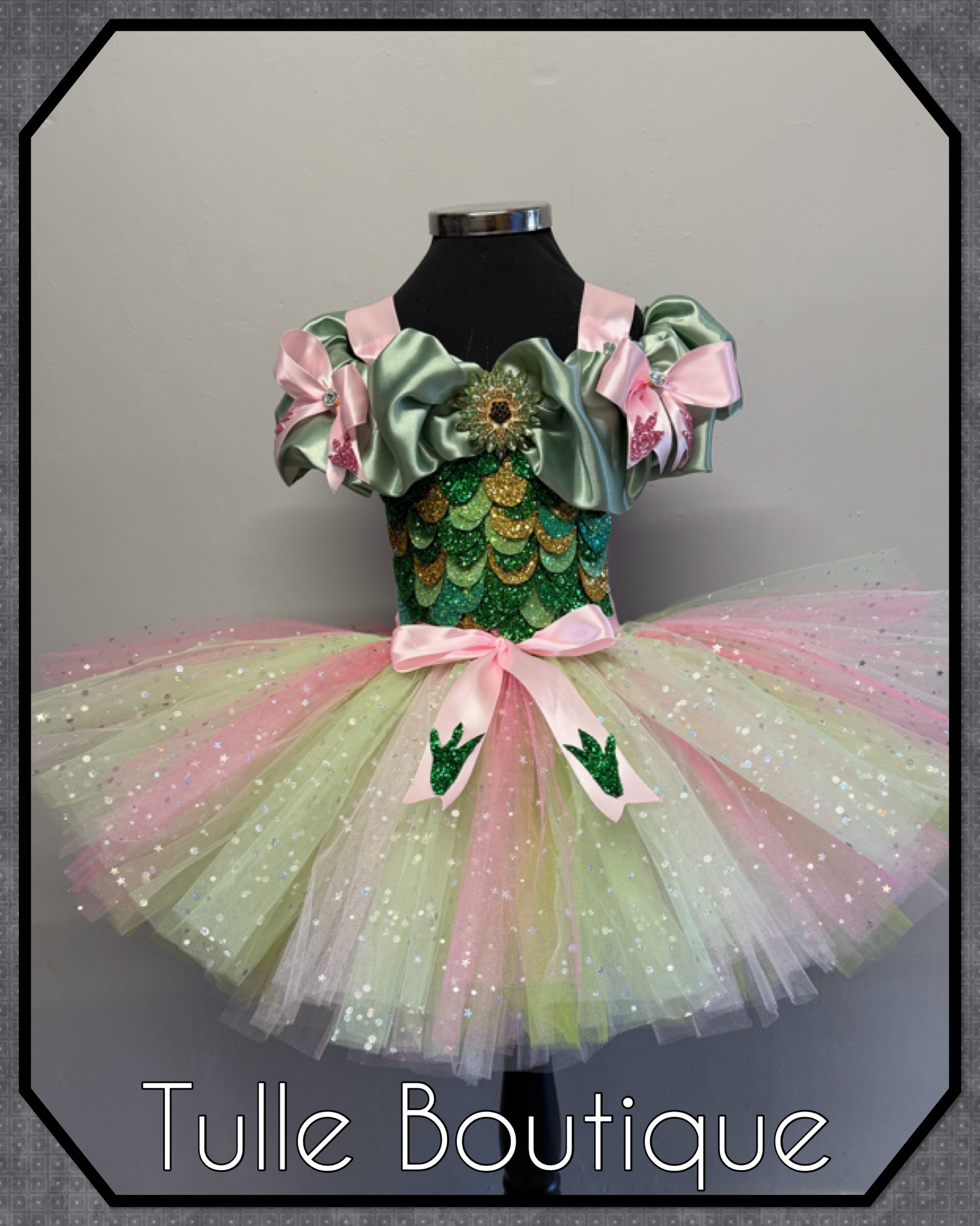 Girls toddlers Dinosaur tutu dress, ballgown, fancy dress costume