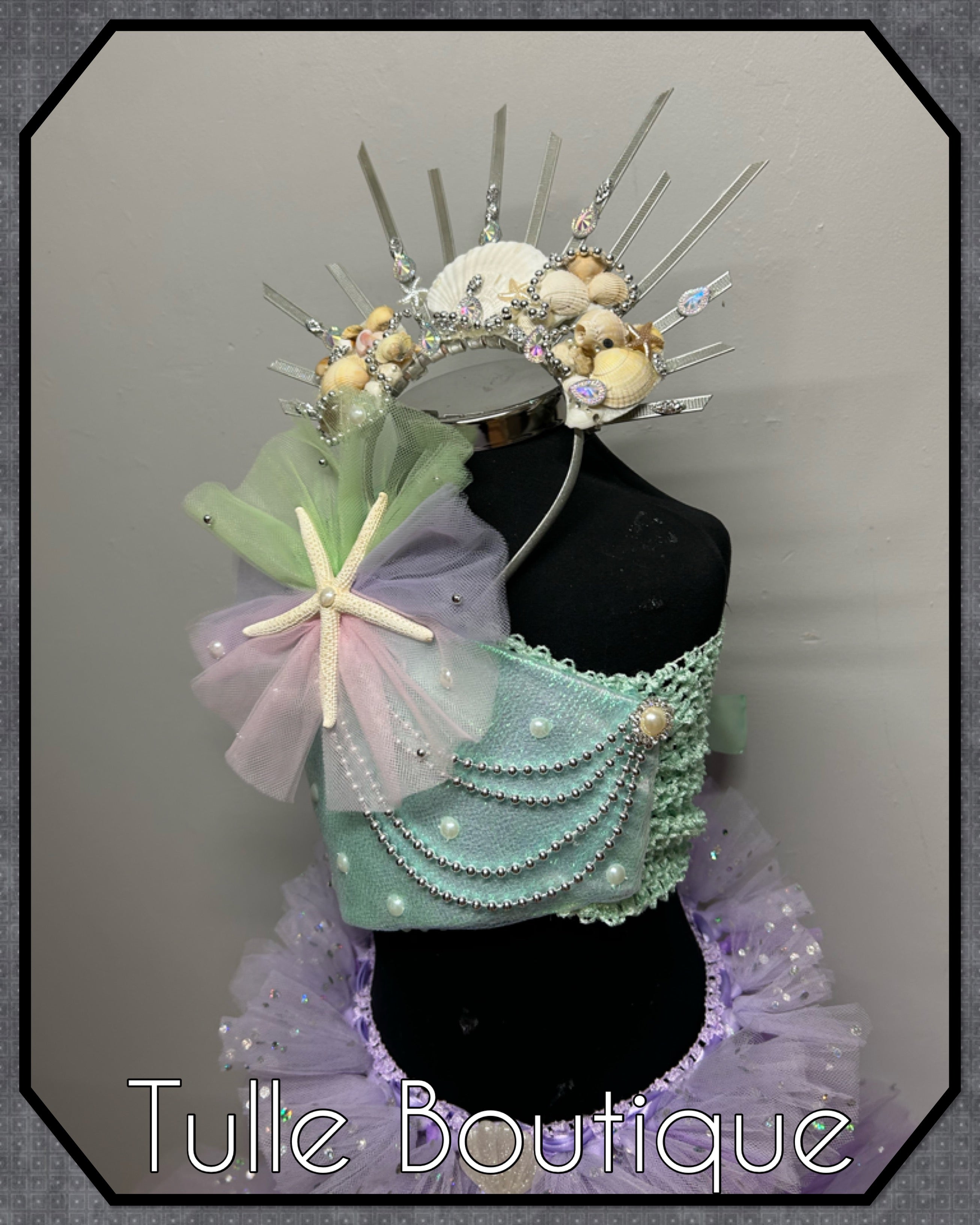 Girls toddlers Mermaid fishtail tutu dress, ballgown, fancy dress costume