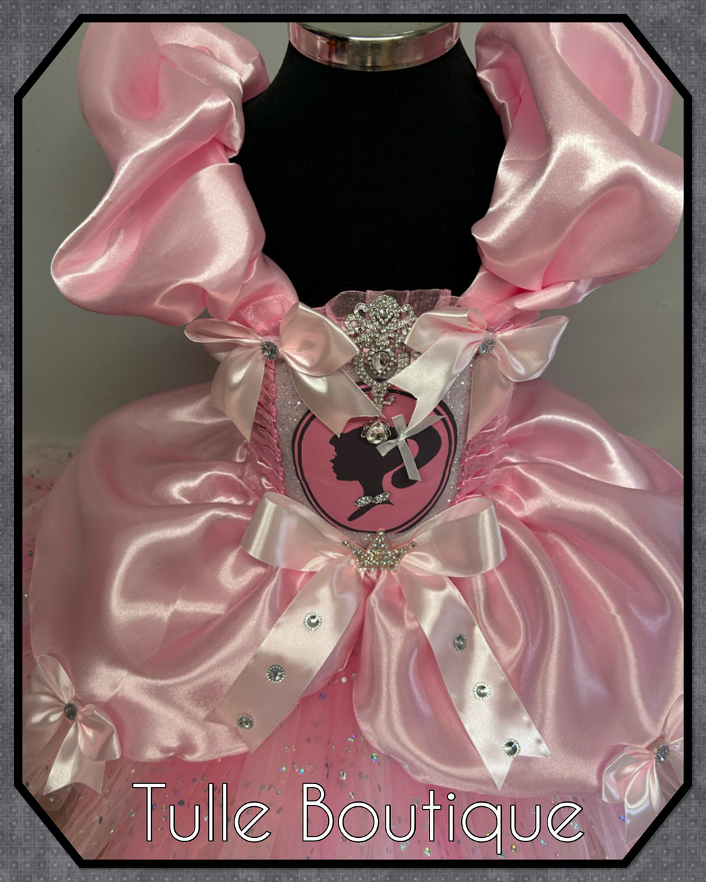 Girls toddlers Barbie Pink Princess tutu dress, birthday ballgown, fancy dress costume