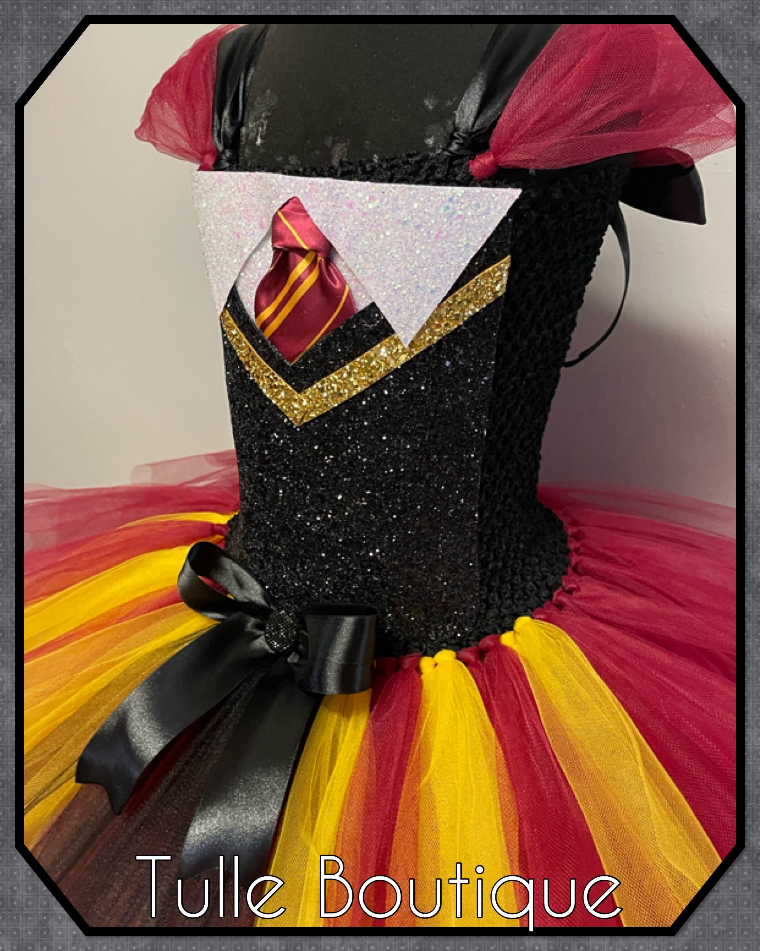 Girls toddlers Harry Potter tutu dress, book day fancy dress wizard Halloween costume