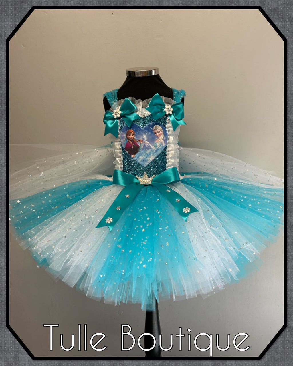 Girls toddlers Princess Elsa and Anna tutu dress, ballgown,Frozen fancy dress costume