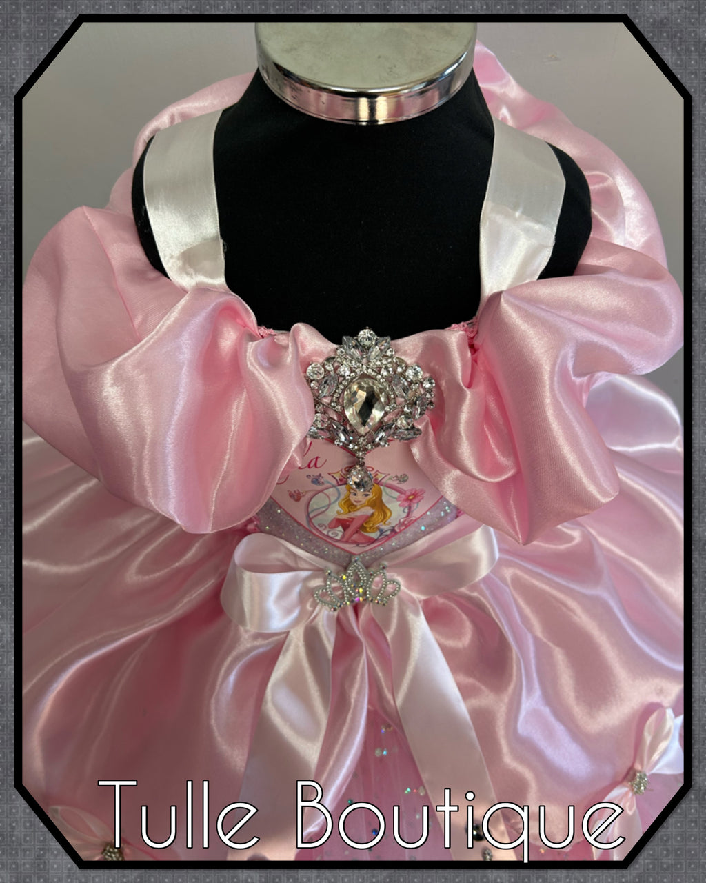 Girls toddlers Princess Aurora sleeping beauty tutu dress, ballgown, fancy dress costume full length