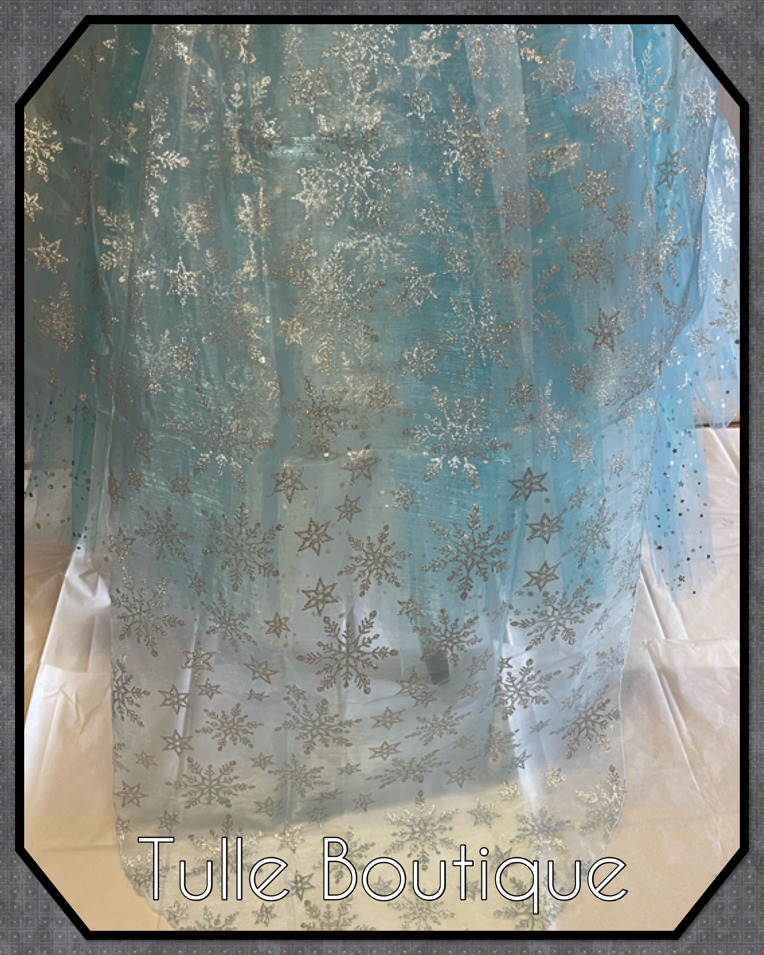 Girls toddlers Princess Elsa frozen tutu dress, ballgown, fancy dress costume full length