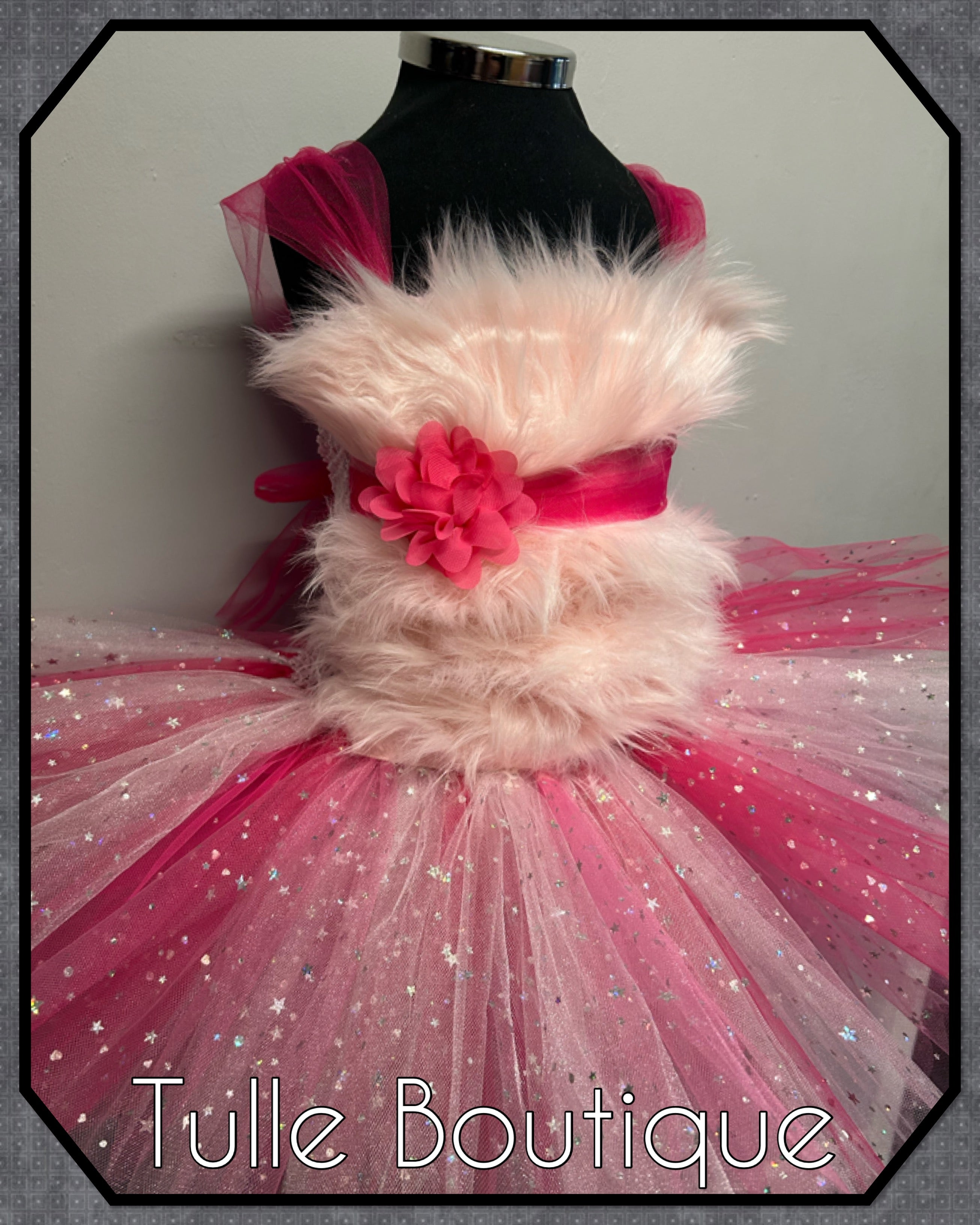 Girls toddlers Pink Panther tutu dress, ballgown, fancy dress costume
