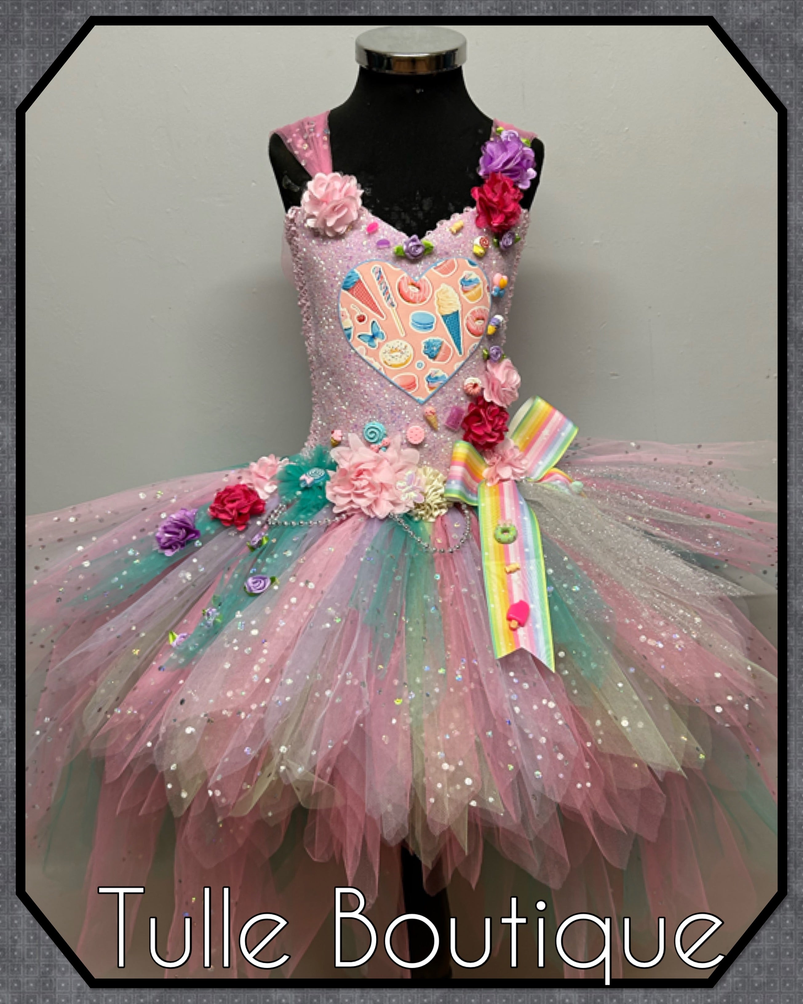 Girls toddlers Candy tutu dress, ballgown, fancy dress costume
