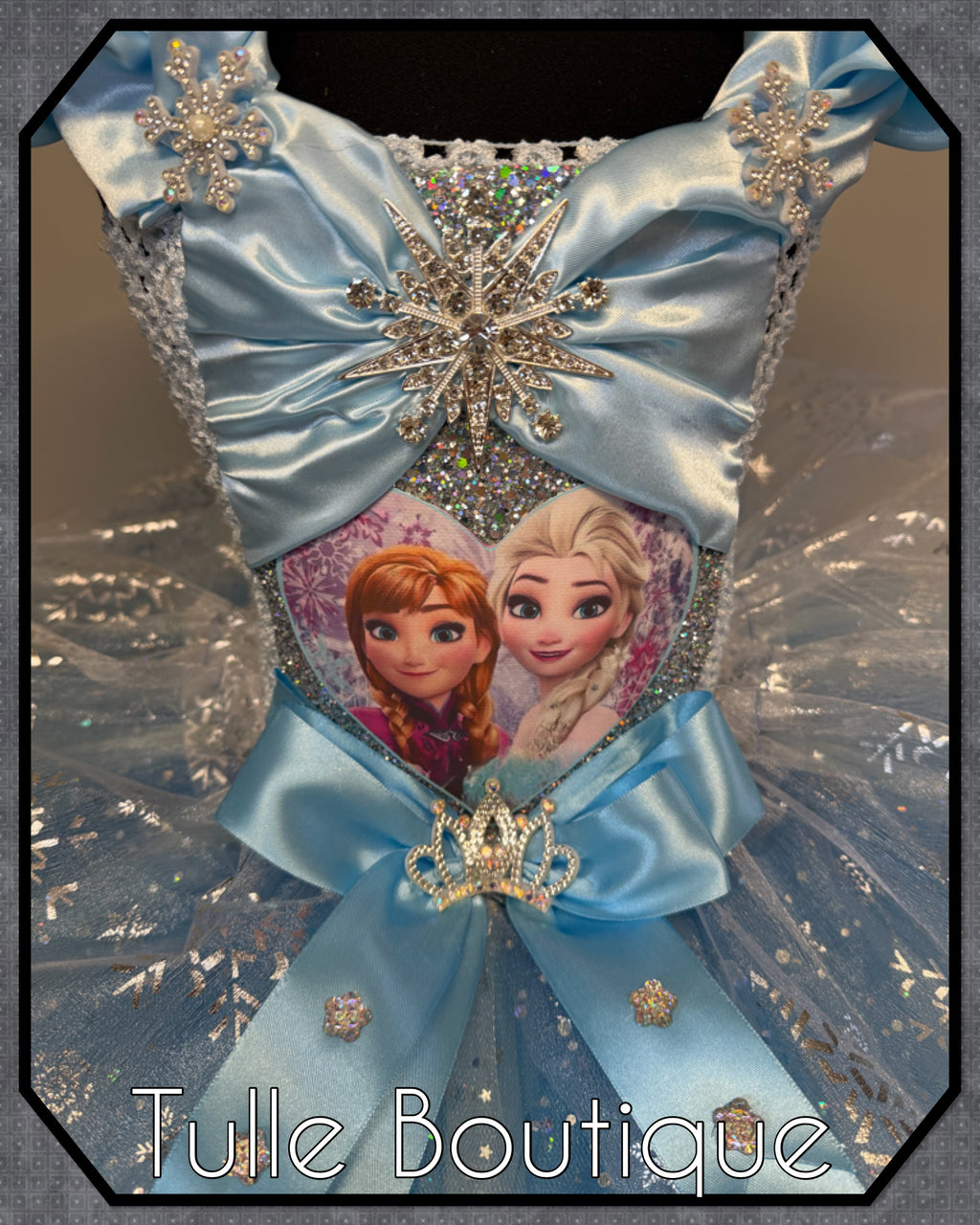 Girls toddlers Princess Elsa sky blue satin tutu dress, frozen ballgown, fancy dress costume