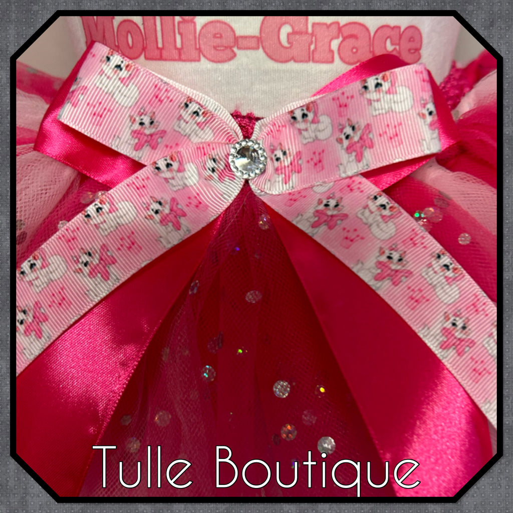 Girls toddlers Marie Cat birthday tutu outfit fancy dress costume