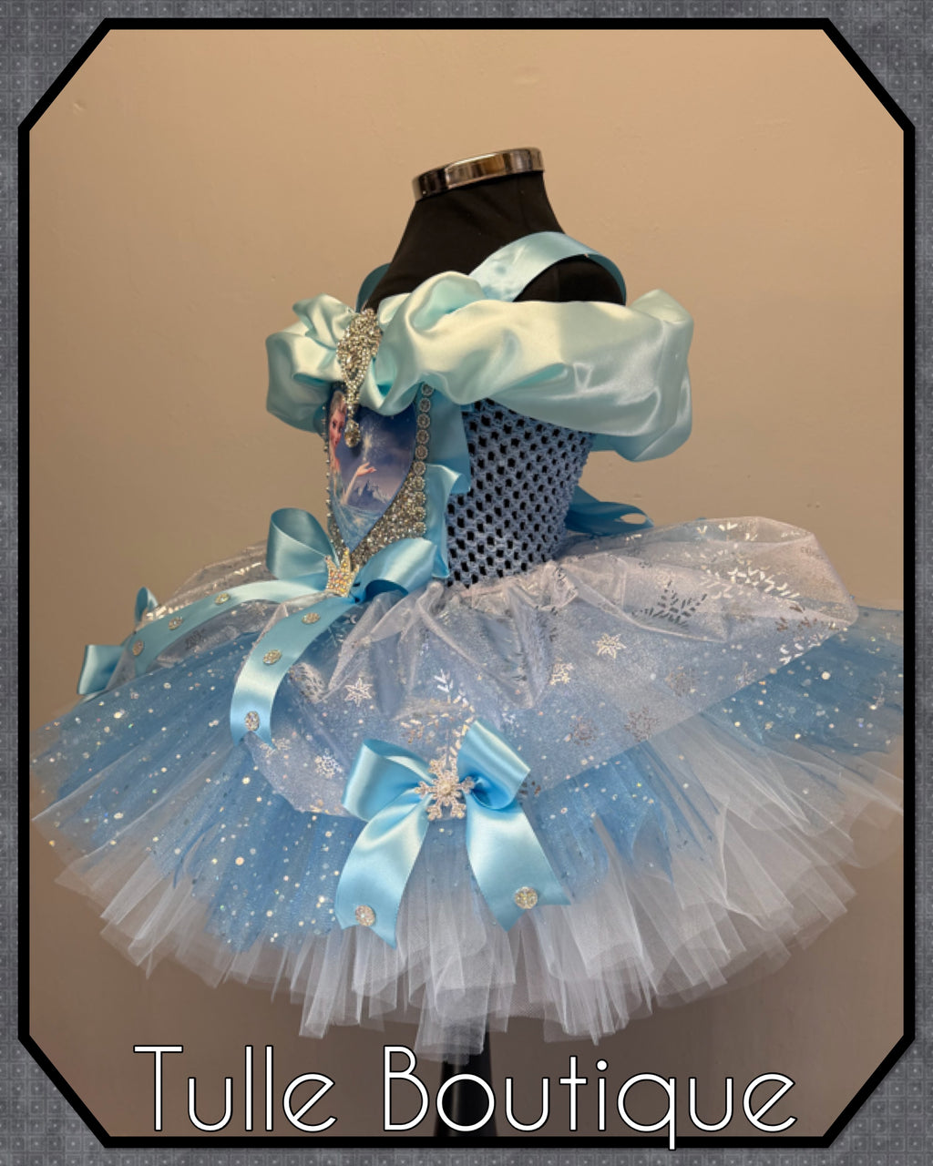 Girls toddlers Princess Elsa frozen tutu birthday party dress,ballgown, fancy dress costume