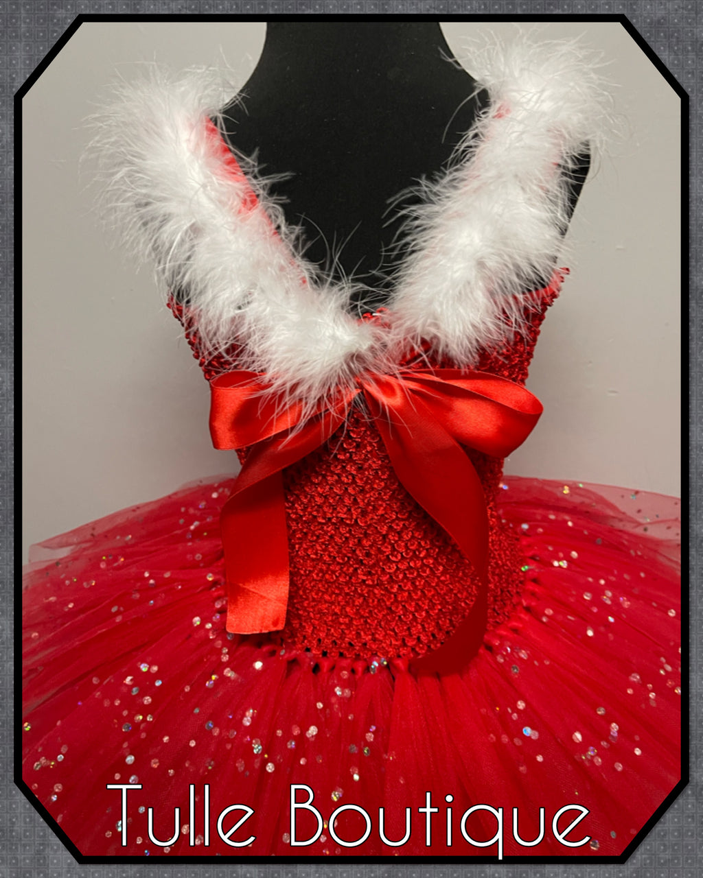 Girls toddlers Christmas Santa tutu dress, ballgown, fancy dress costume