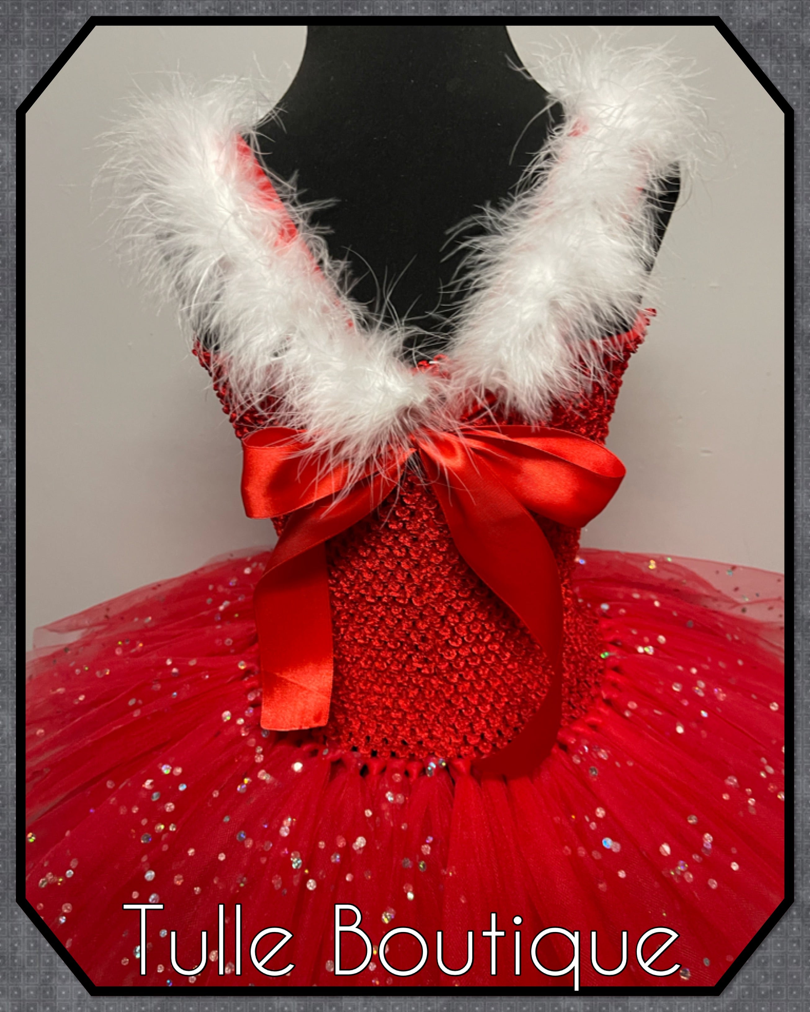 Girls toddlers Christmas Santa tutu dress, ballgown, fancy dress costume