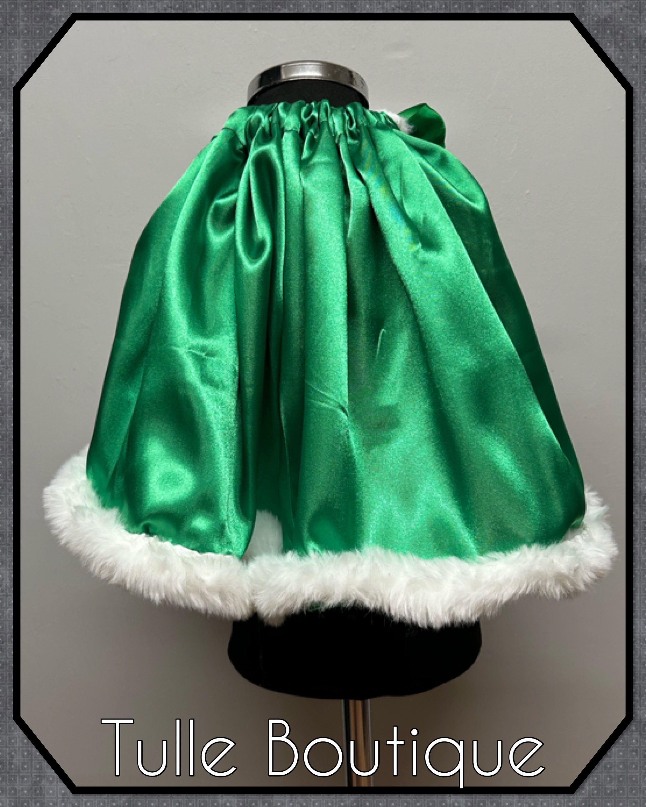 Girls toddlers Emerald Green Vintage Santa tutu dress,ballgown, fancy dress costume