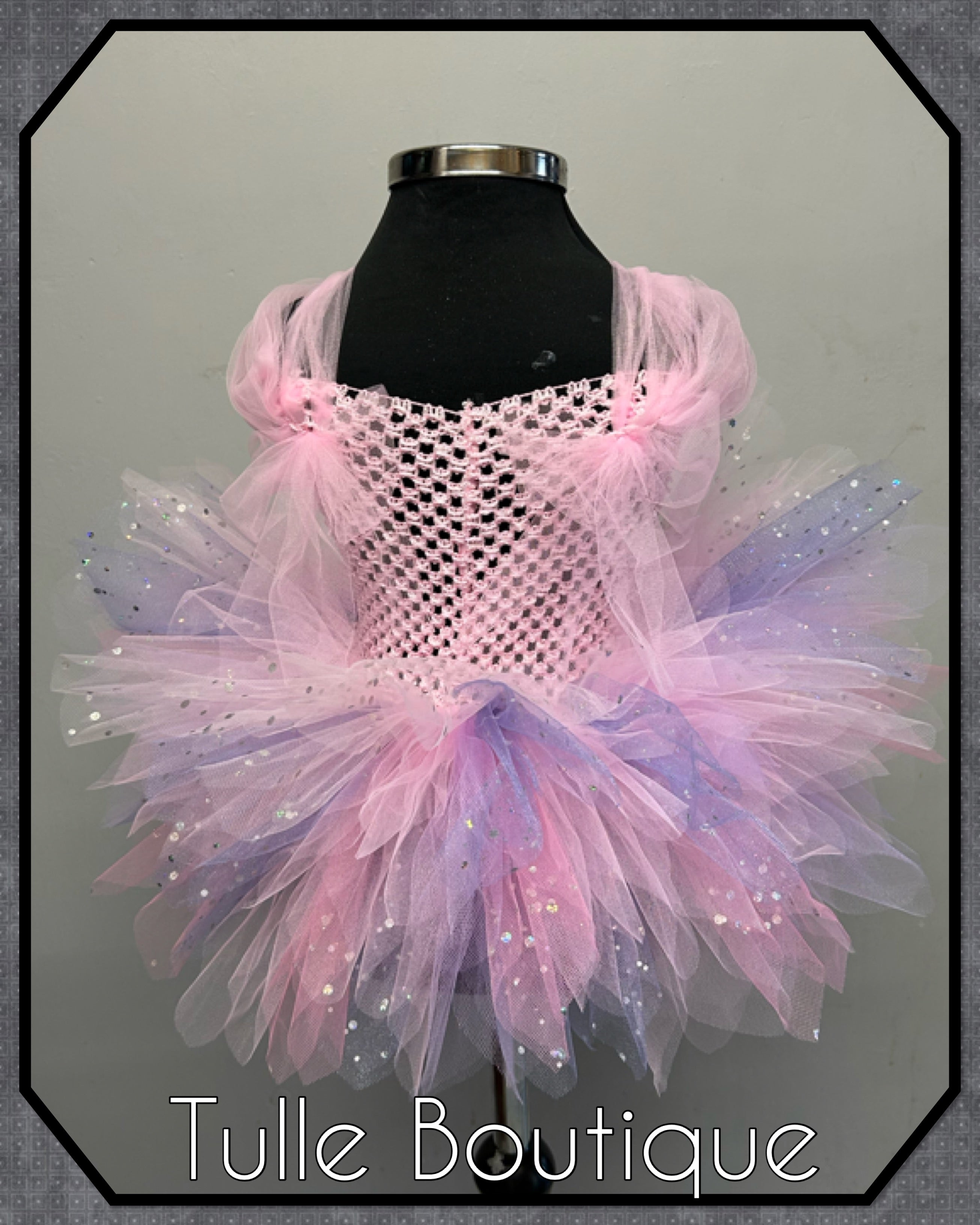 Girls toddlers Lana fairy tutu dress pinks and lilac, ballgown, fancy dress costume