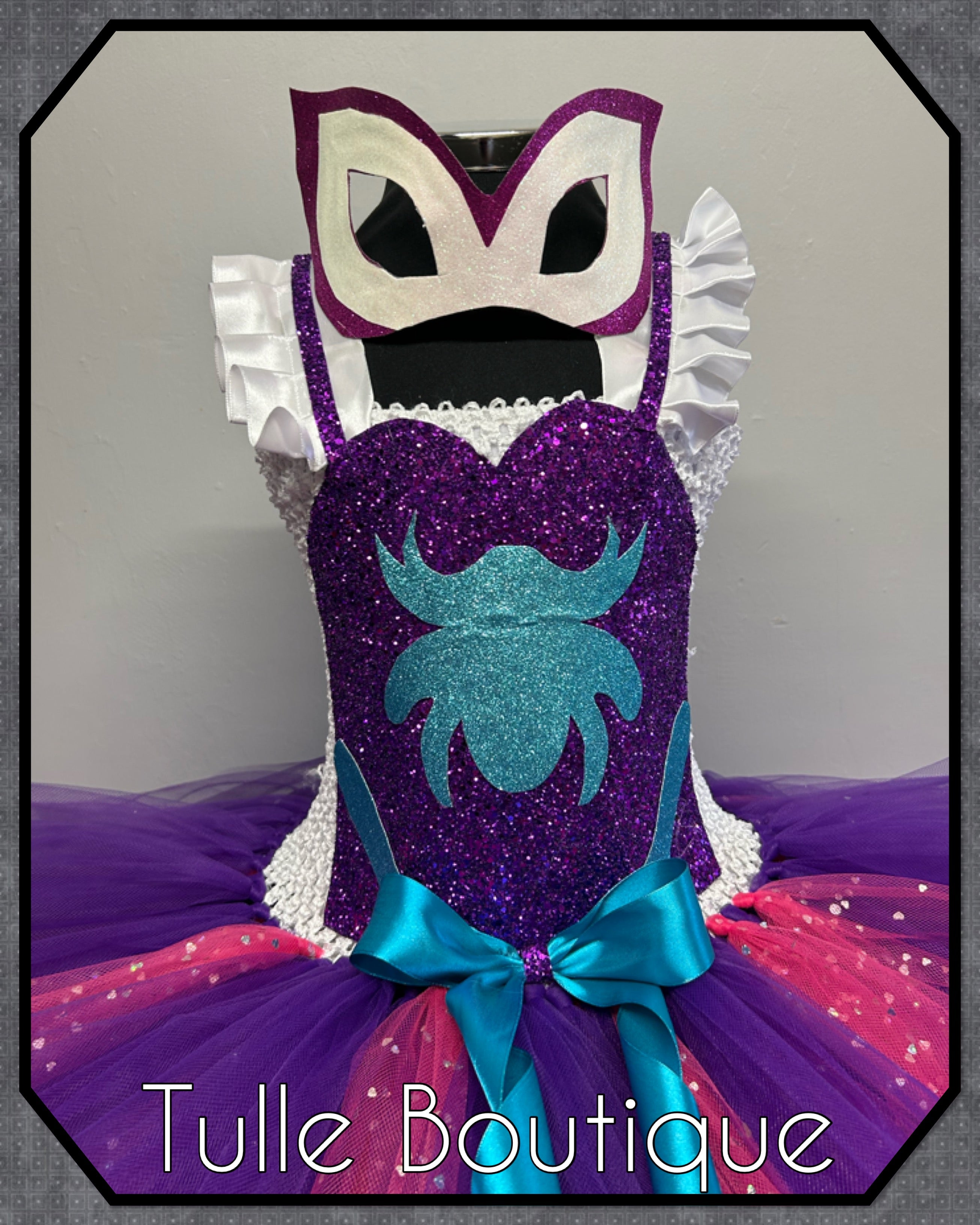 Girls toddlers Spider girl Gwen Stacey Ghost tutu dress, ballgown, fancy dress costume