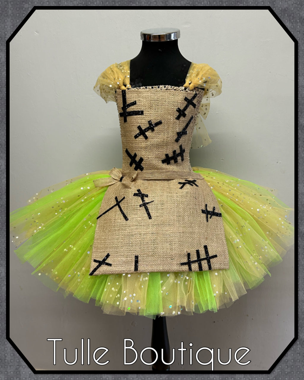 Girls toddlers Oogie Boogie ballgown, nightmare before Christmas Halloween fancy dress costume