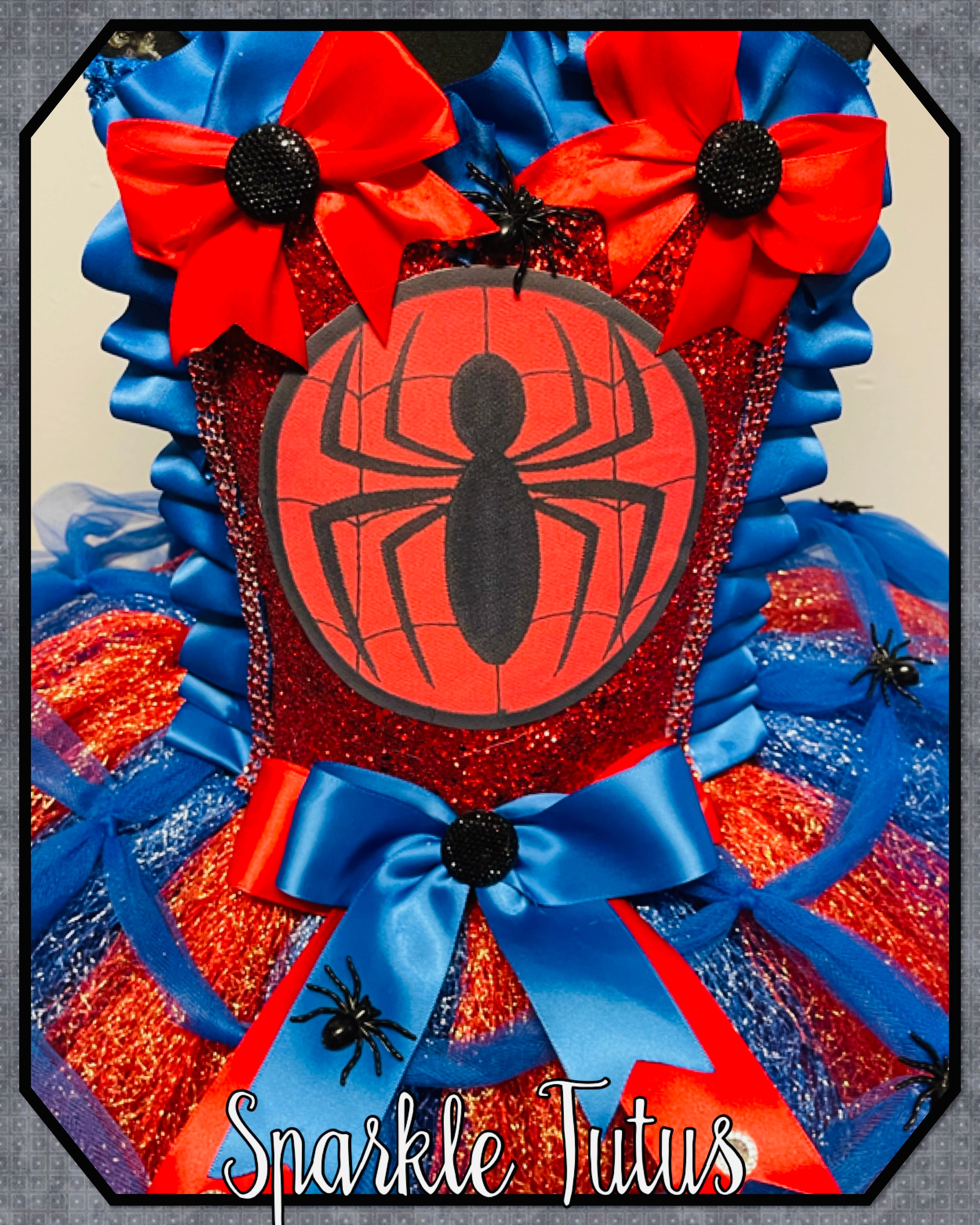 Girls toddlers Spiderman tutu dress, ballgown, fancy dress costume