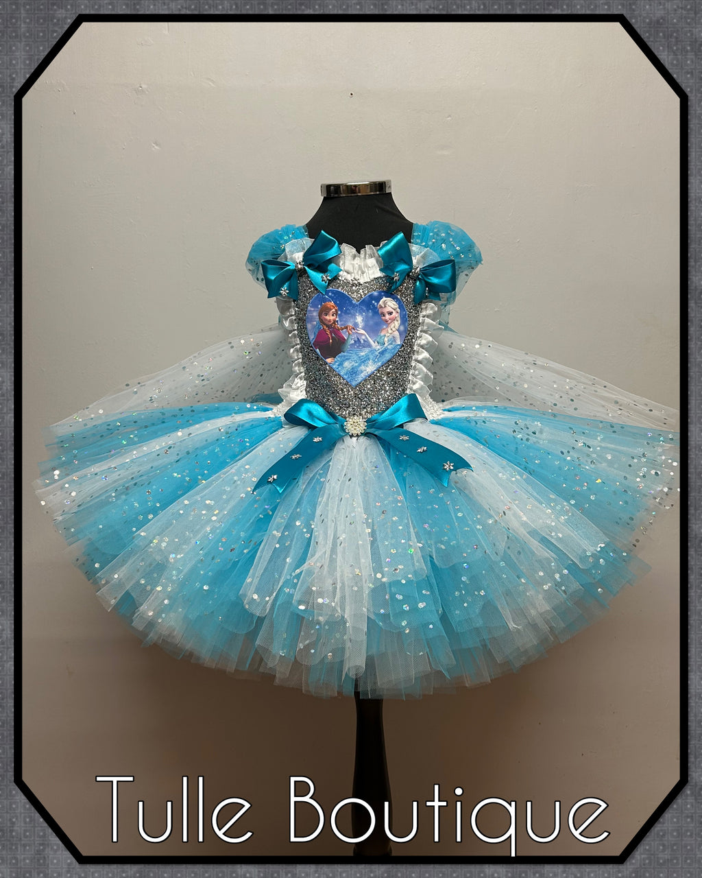 Girls toddlers Princess Elsa and Anna tutu dress, ballgown,Frozen fancy dress costume