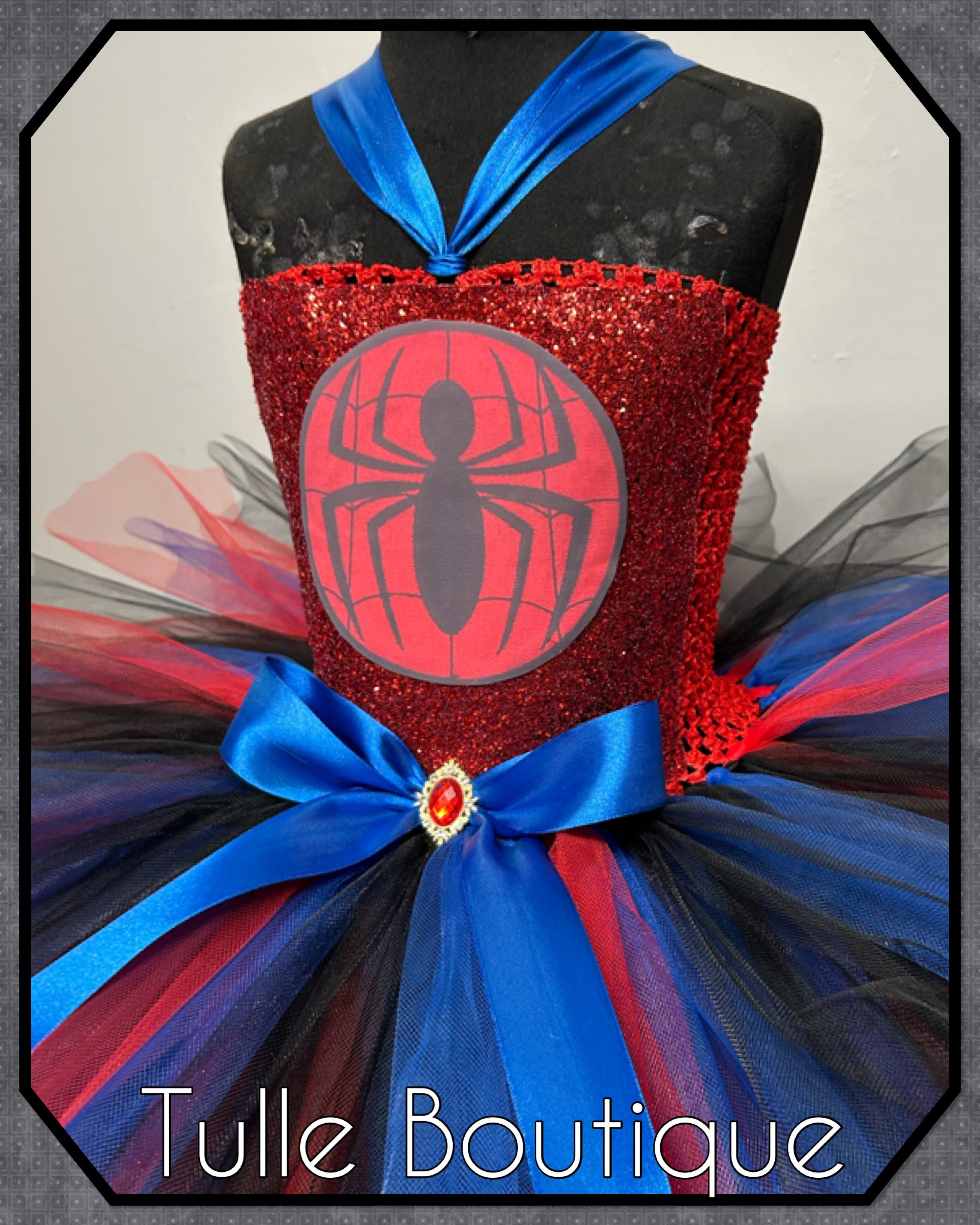 Girls toddlers Spiderman tutu dress, ballgown, fancy dress costume